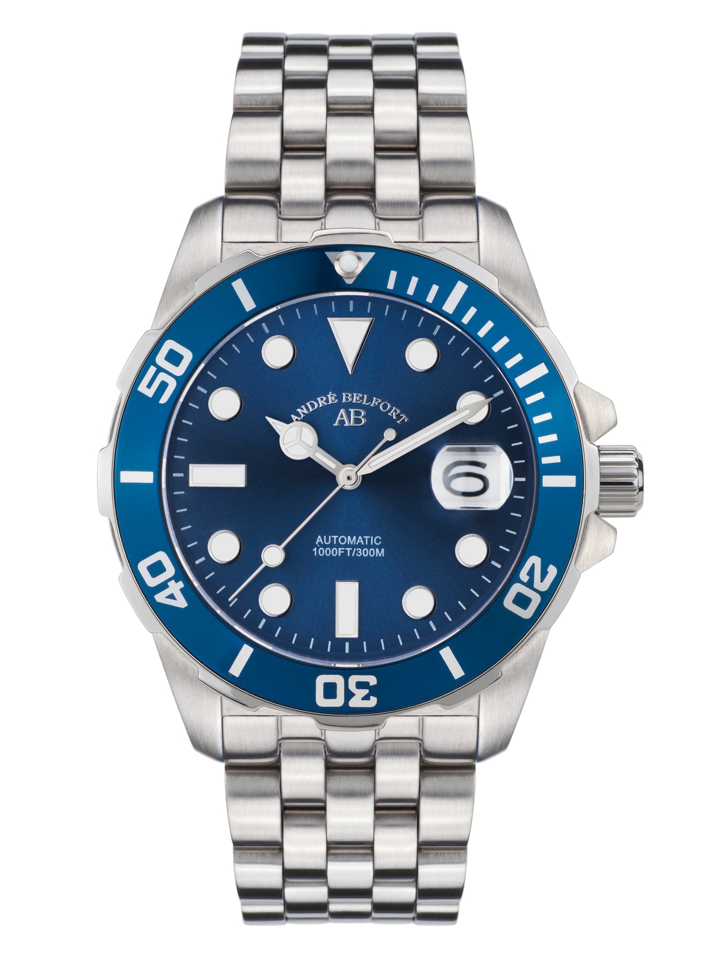 Automatic watches — Sous les mers — André Belfort — steel blue