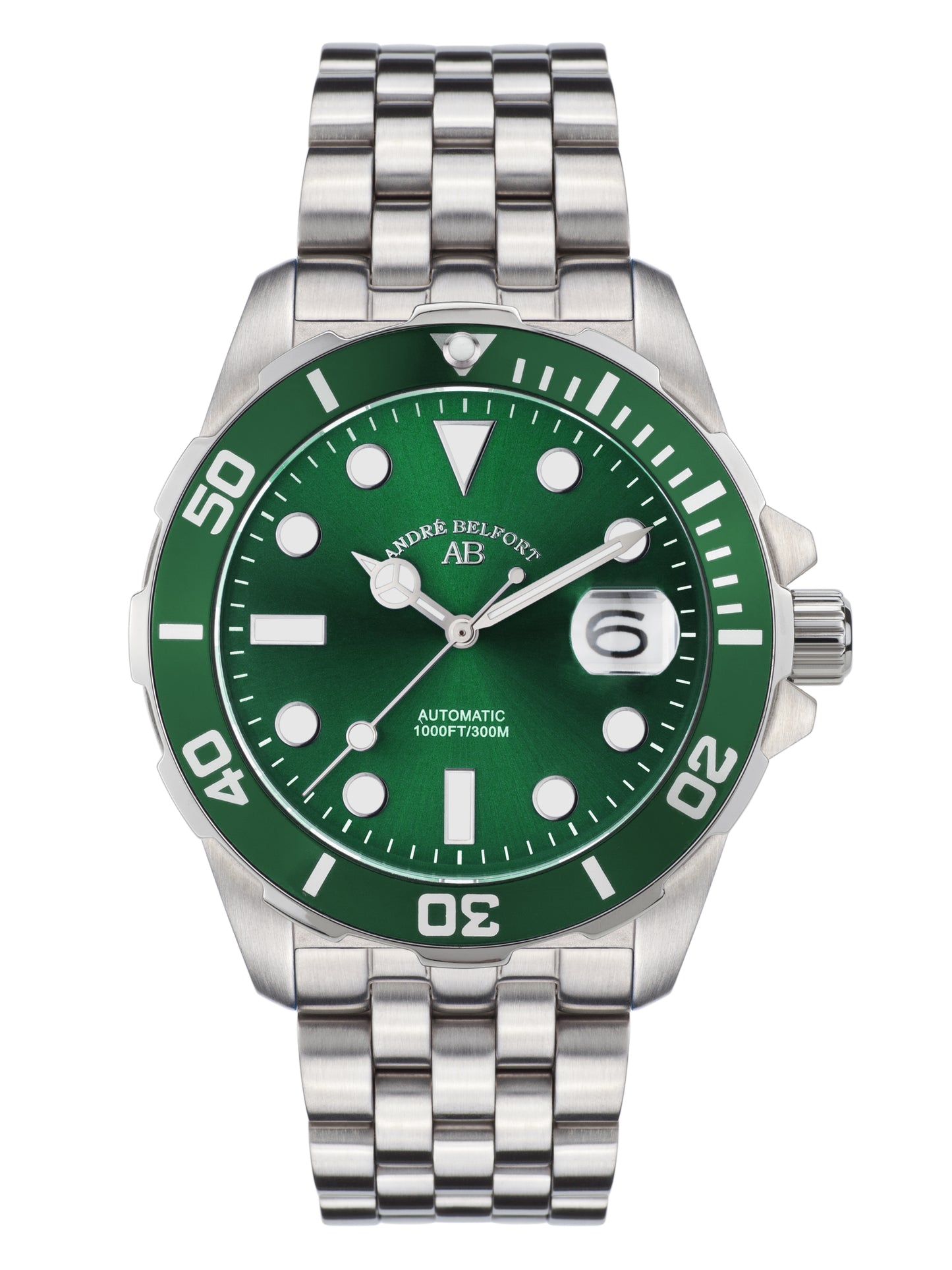 Automatic watches — Sous les mers — André Belfort — steel green