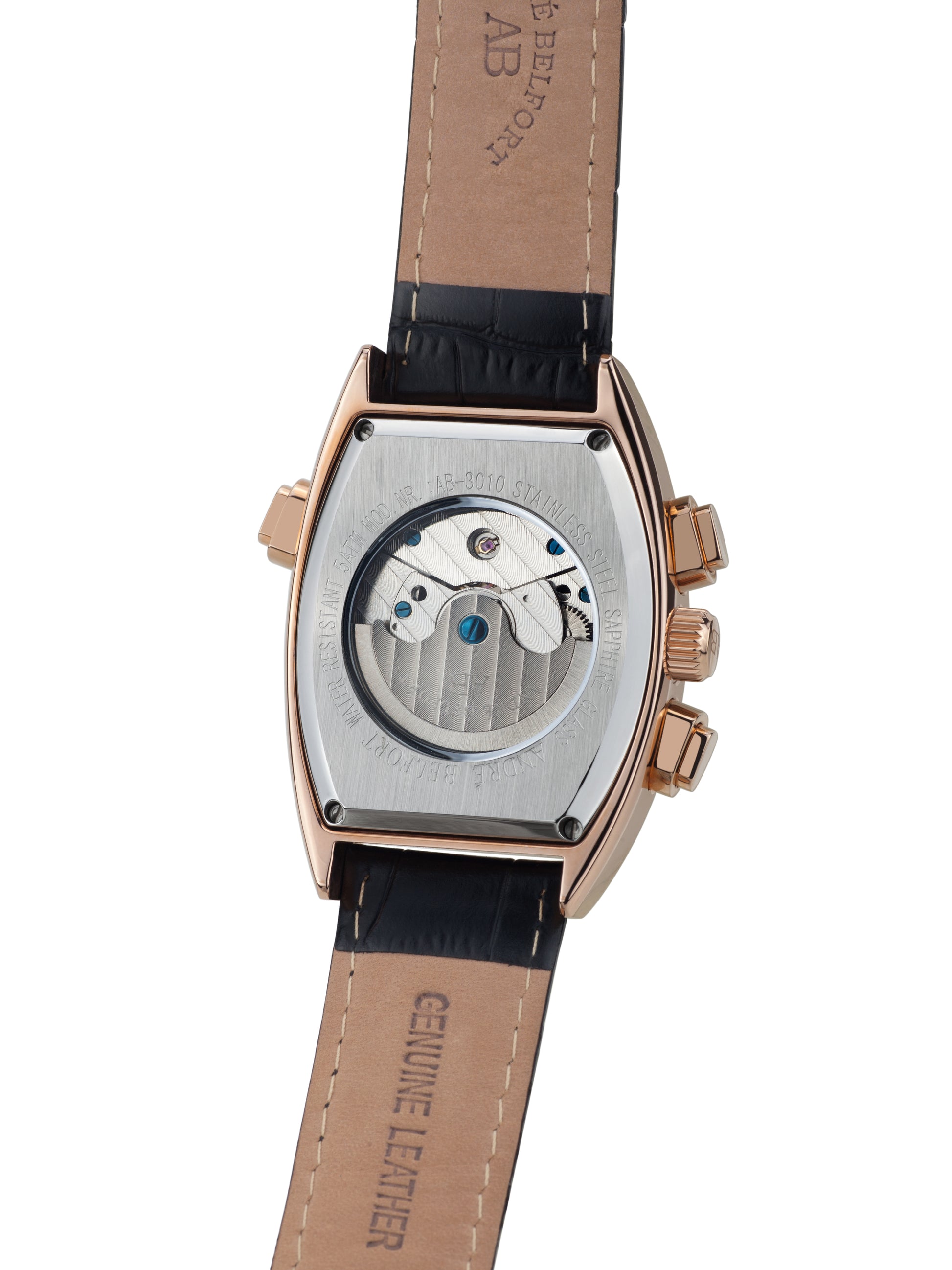 Automatic watches — Royale Date — André Belfort — rosegold white