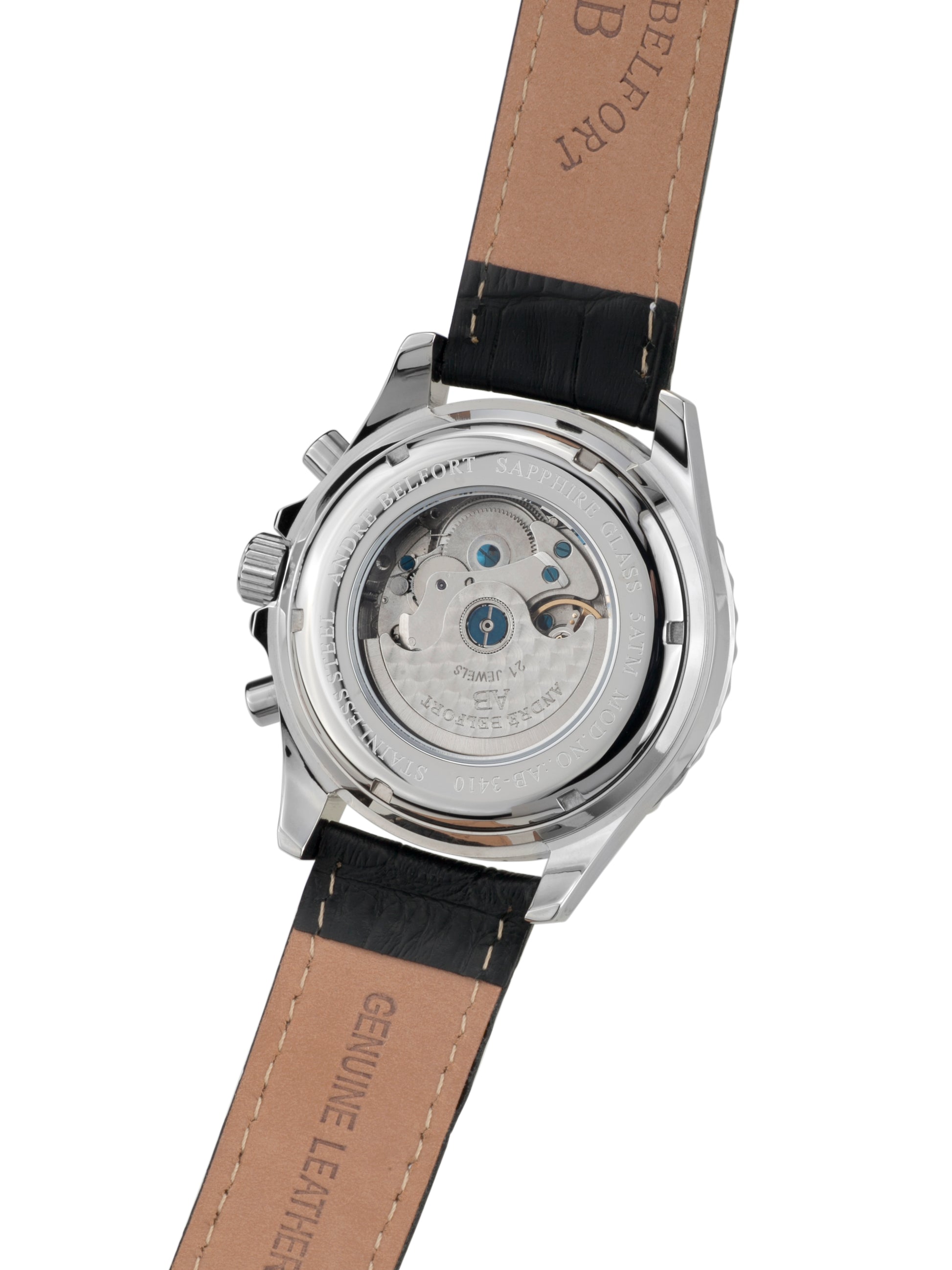 Automatic watches — Universe — André Belfort — schwarz Leder