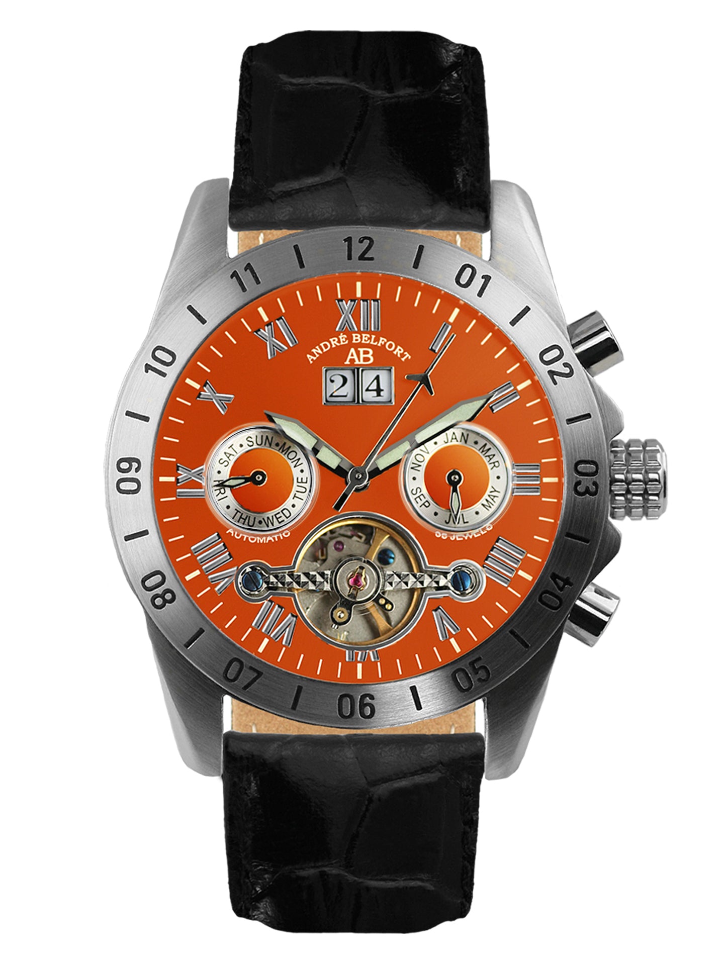 Automatic watches — Galactique — André Belfort — orange