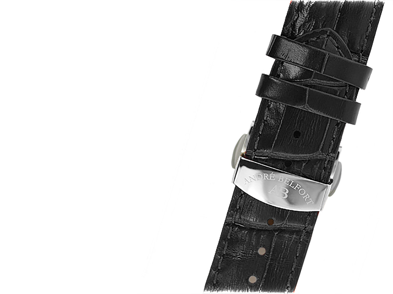 bracelet watches — leather band Nouovelle Renaissance — Band — black steel