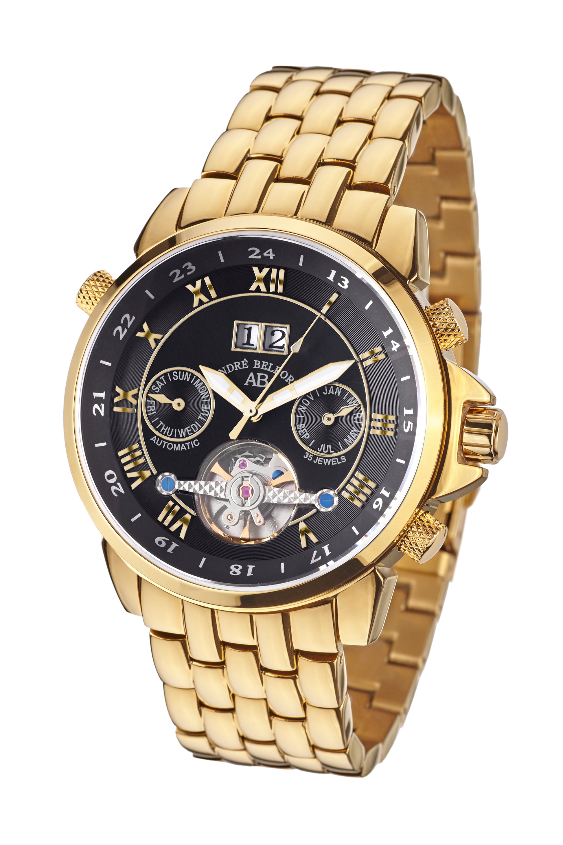Automatic watches — Étoile Polaire — André Belfort — gold black