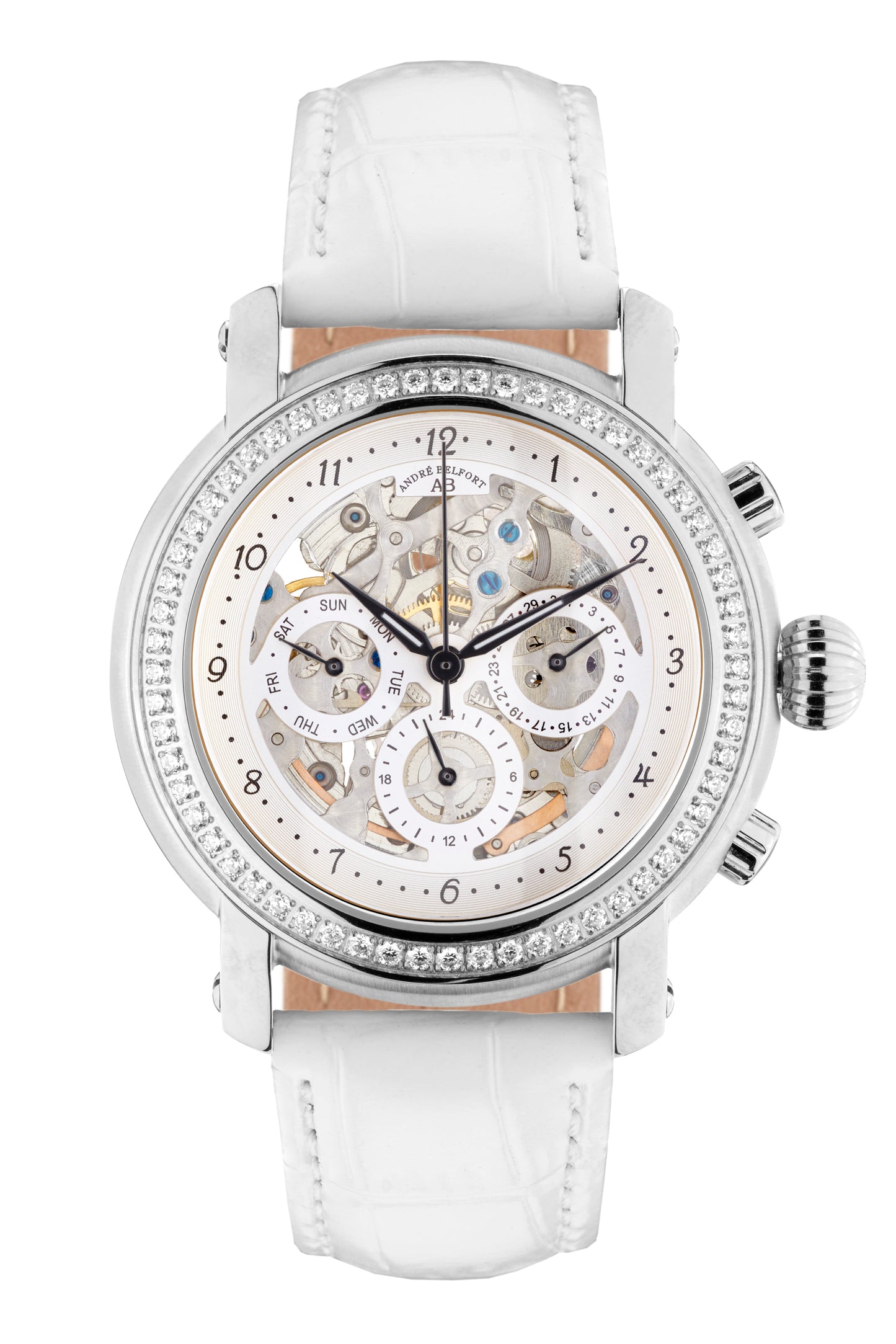Automatic watches — Intemporelle — André Belfort — silber leder