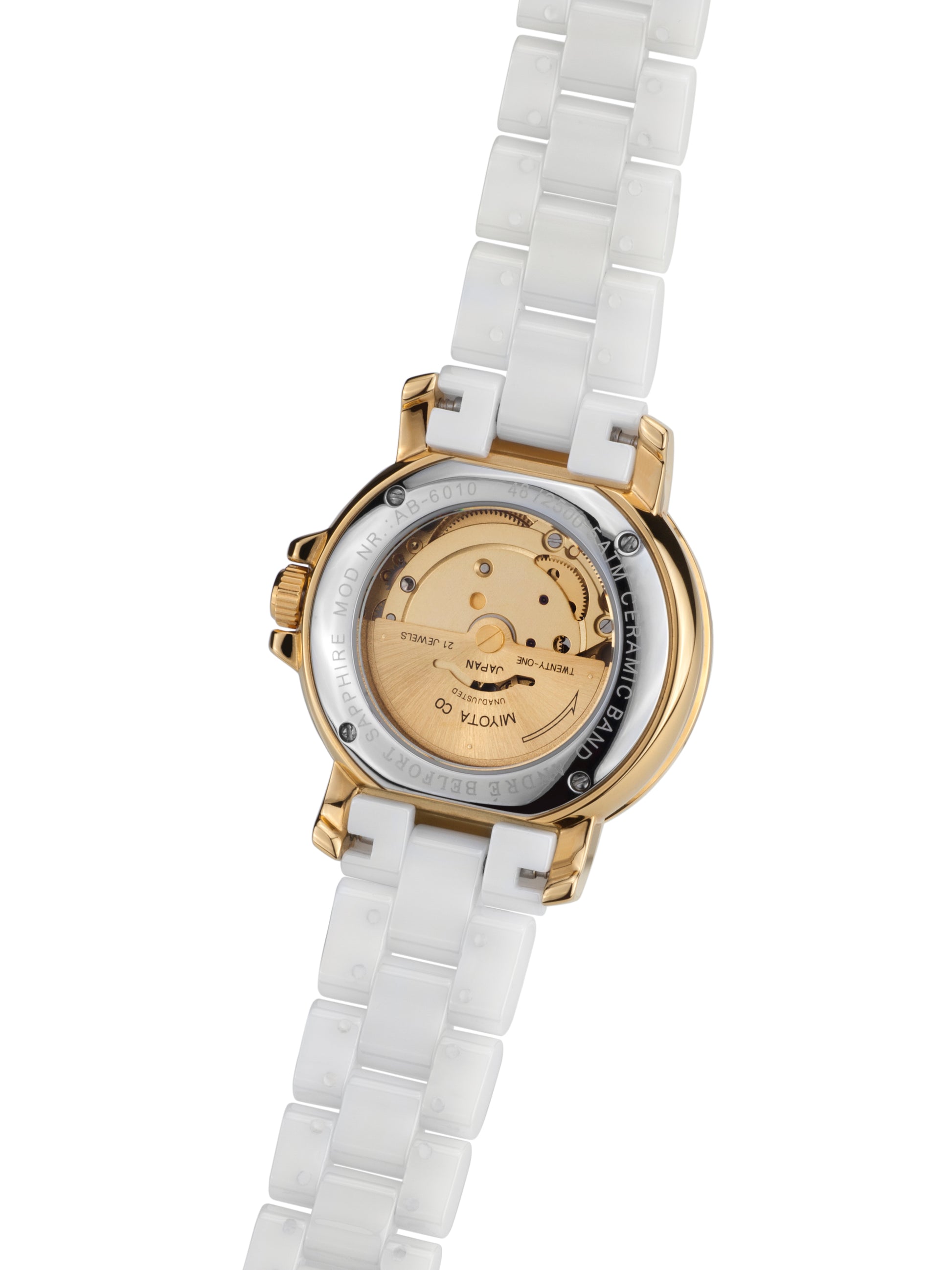 Automatic watches — Aphrodite — André Belfort — gold white zirconia