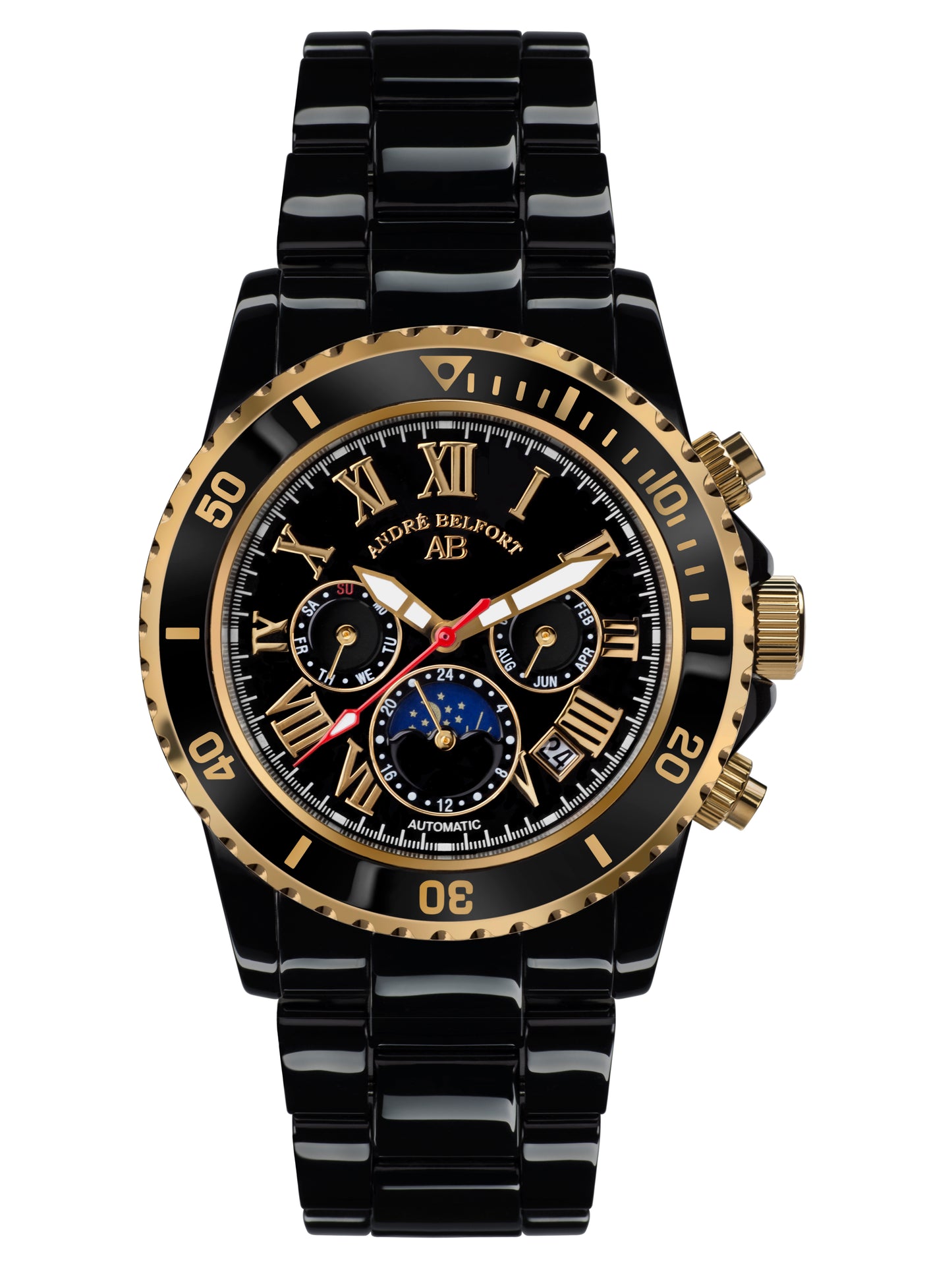 Automatic watches — Sirène — André Belfort — gold black