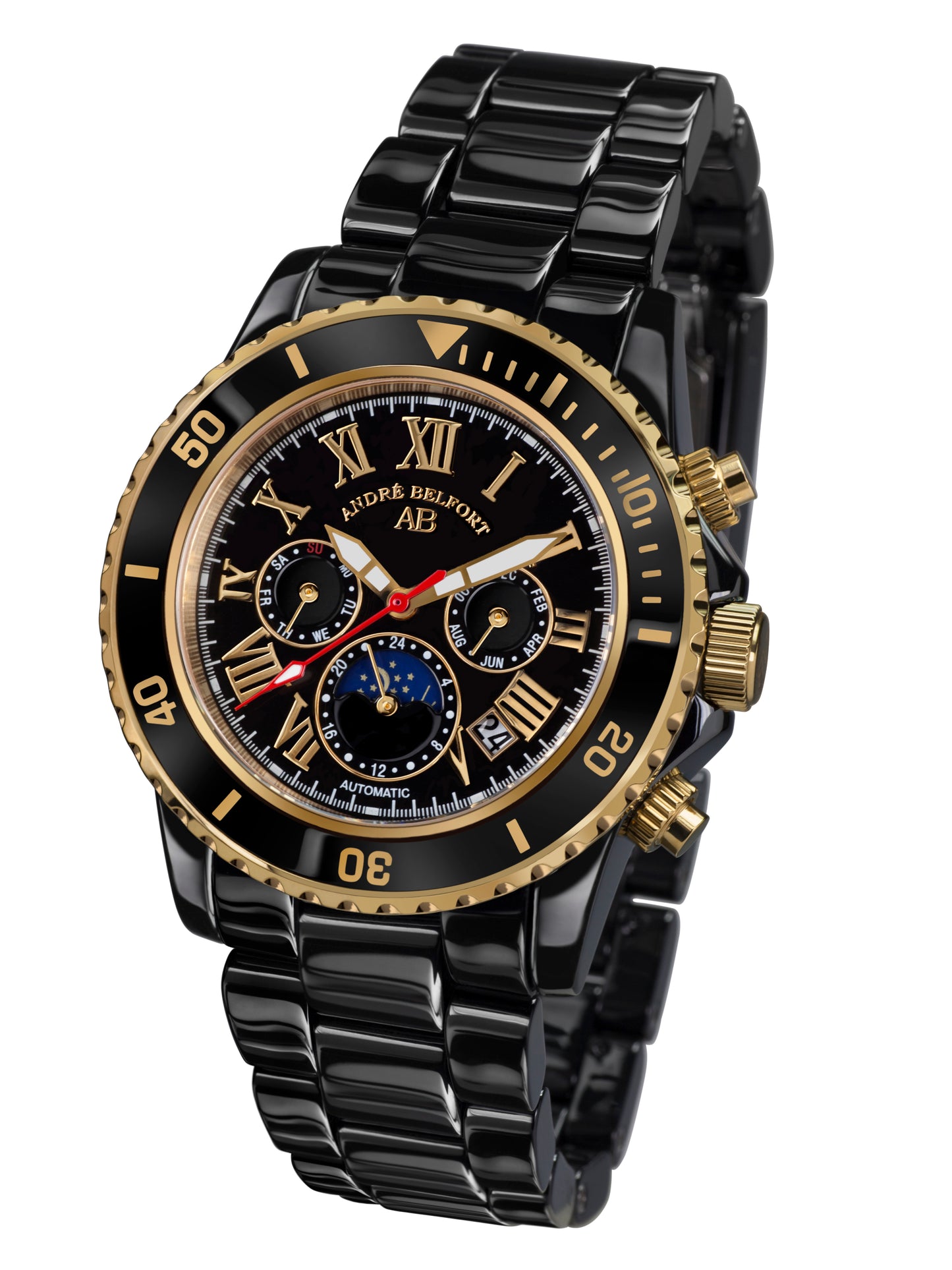 Automatic watches — Sirène II — André Belfort — gold black II