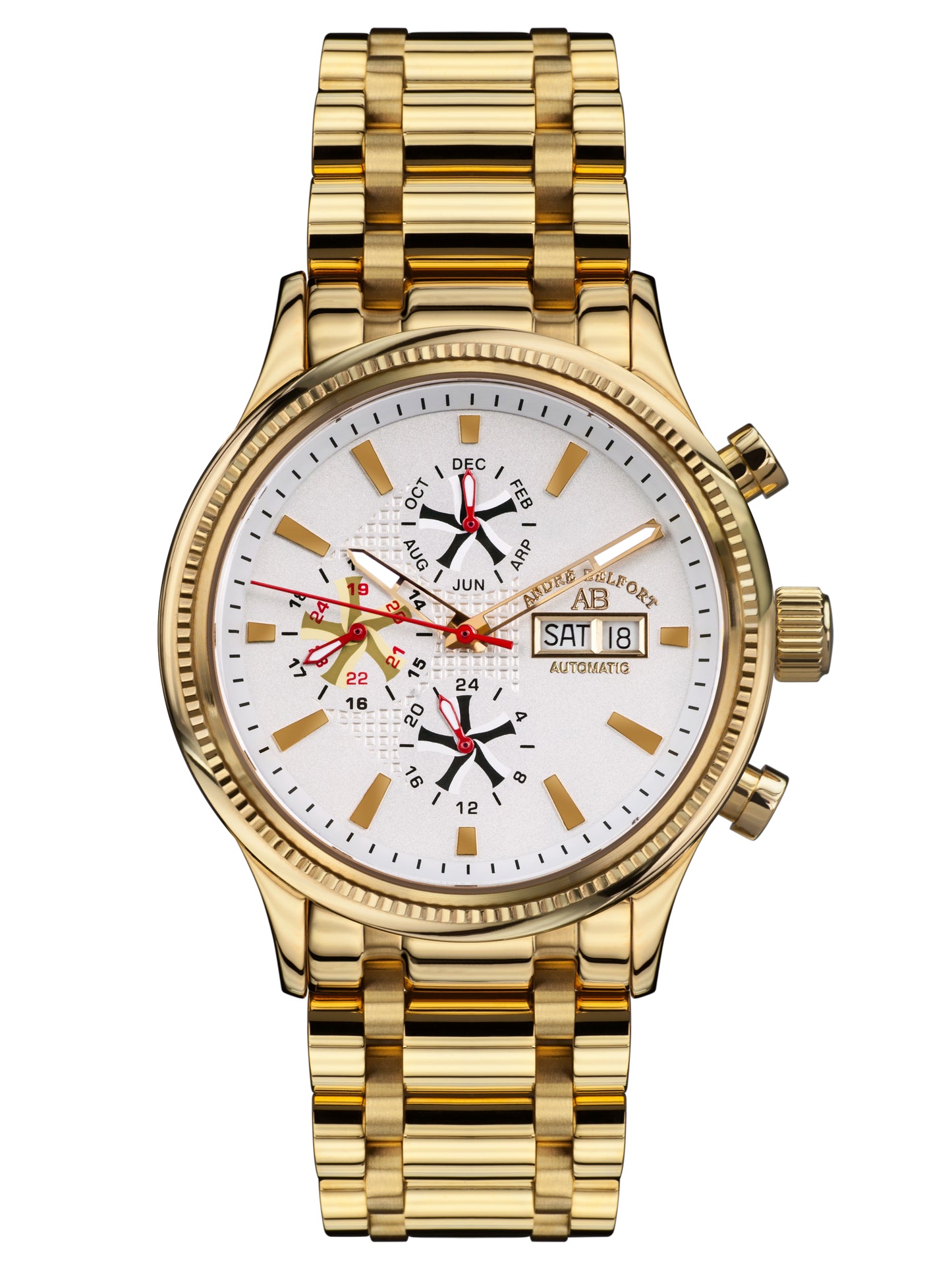Automatic watches — Navigateur — André Belfort — gold silver