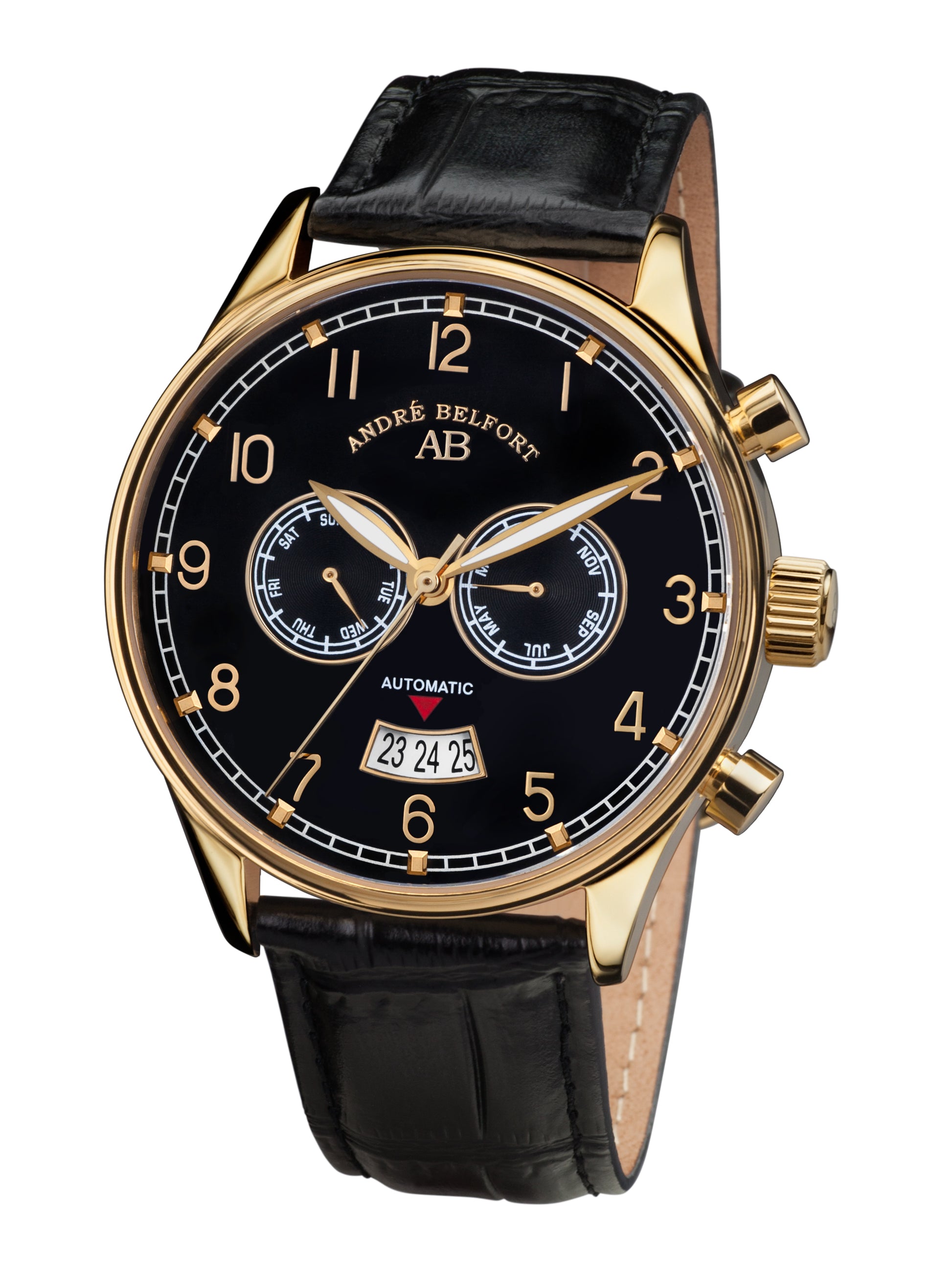Automatic watches — Calendrier — André Belfort — gold schwarz II