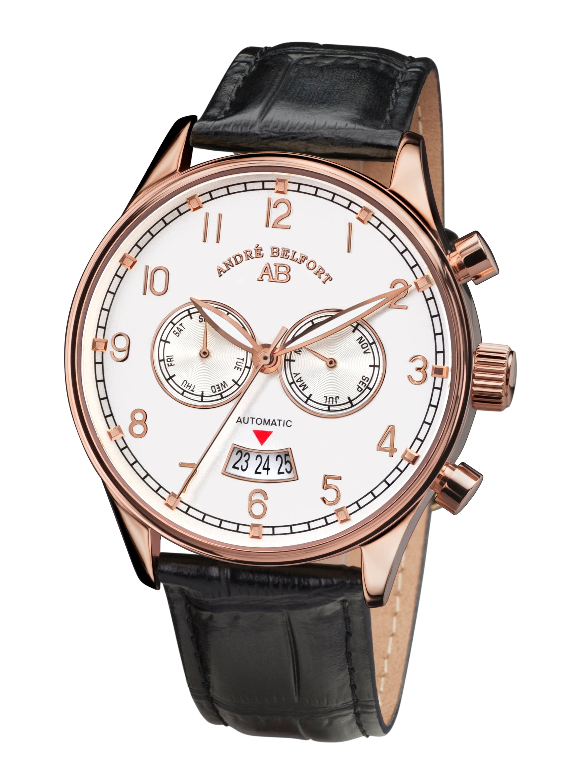 Automatic watches — Calendrier — André Belfort — rosegold silber