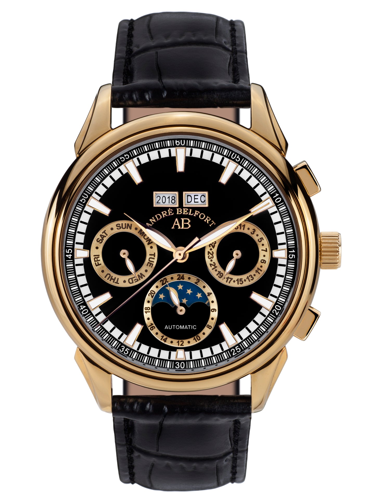 Automatic watches — Ambassadeur — André Belfort — gold black