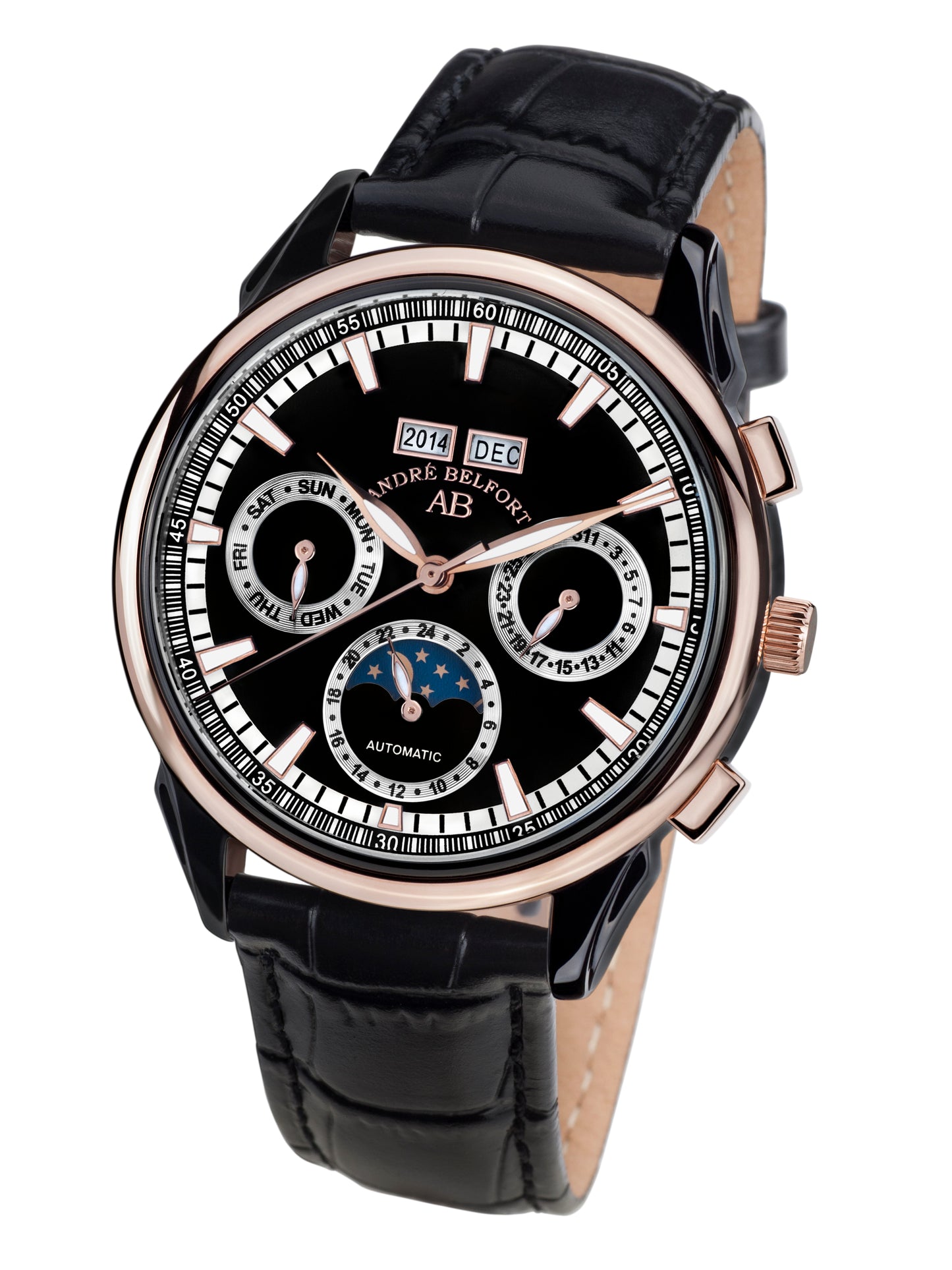 Automatic watches — Ambassadeur — André Belfort — rosegold black