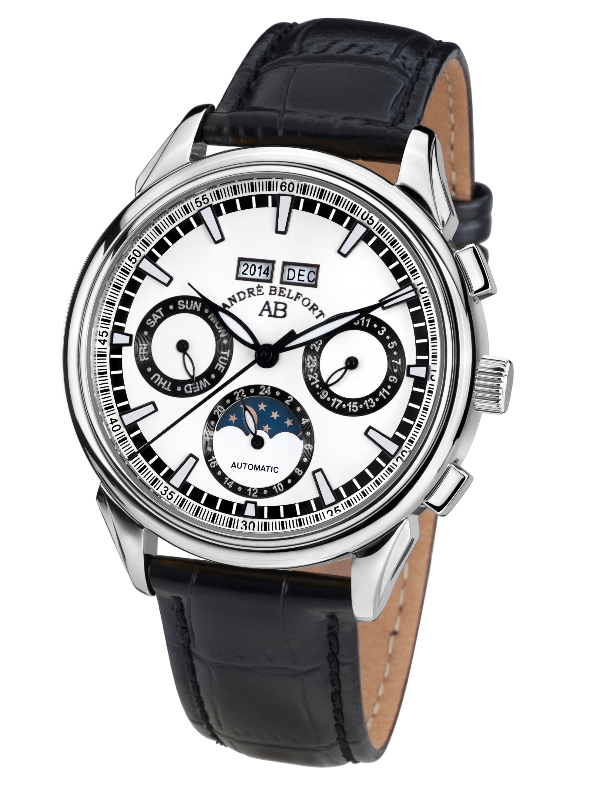 Automatic watches — Ambassadeur — André Belfort — steel silver