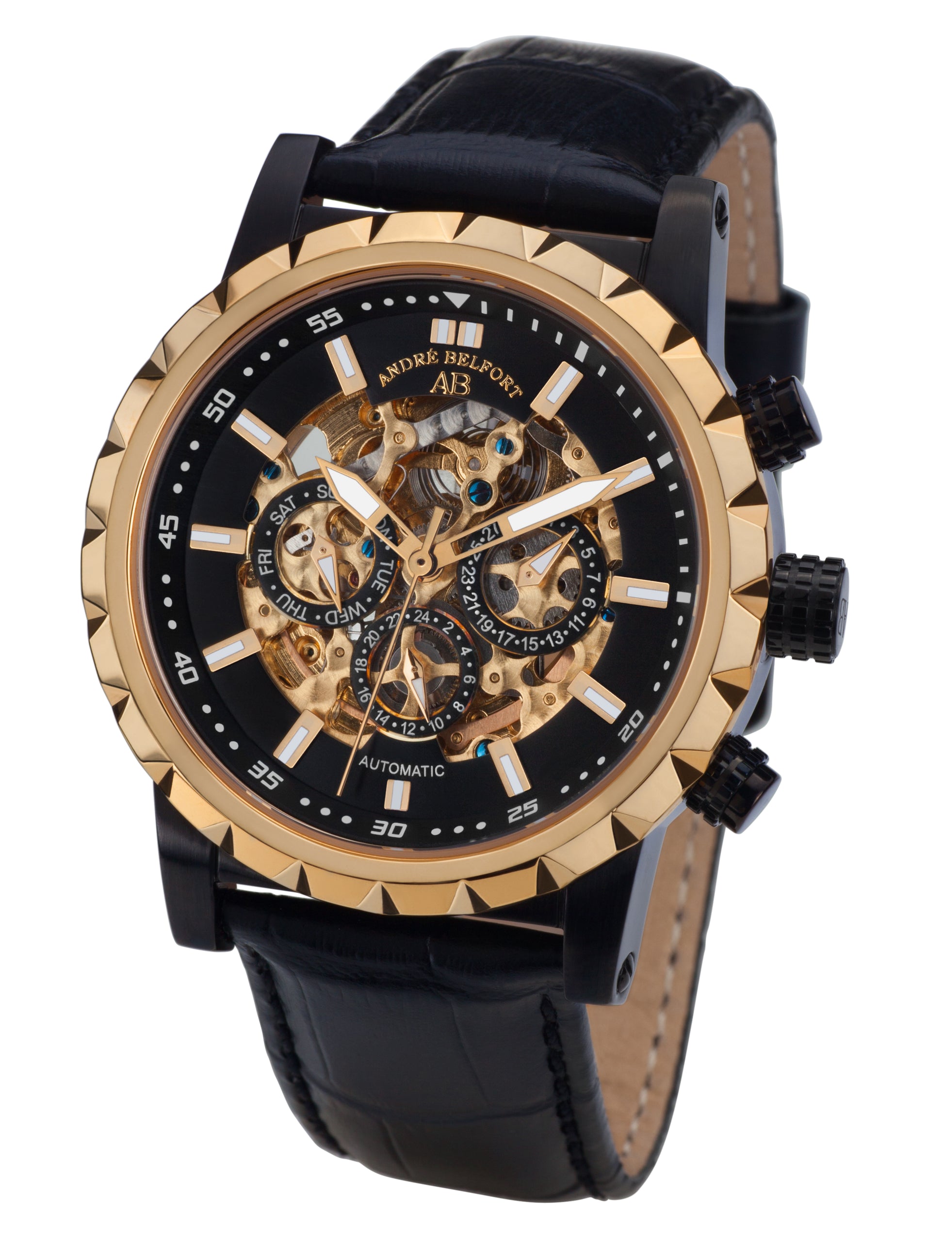 Automatic watches — Conquête — André Belfort — IP black gold