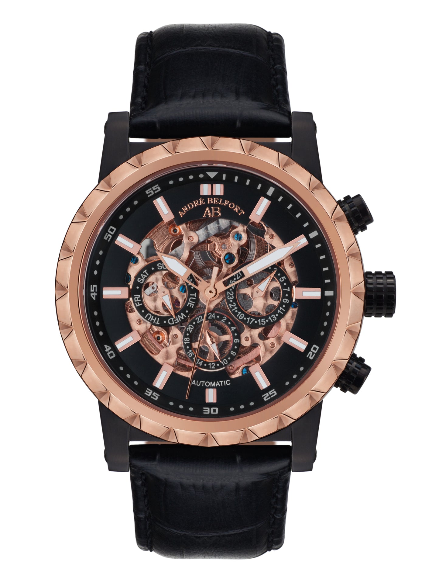 Automatic watches — Conquête — André Belfort — IP black rosegold