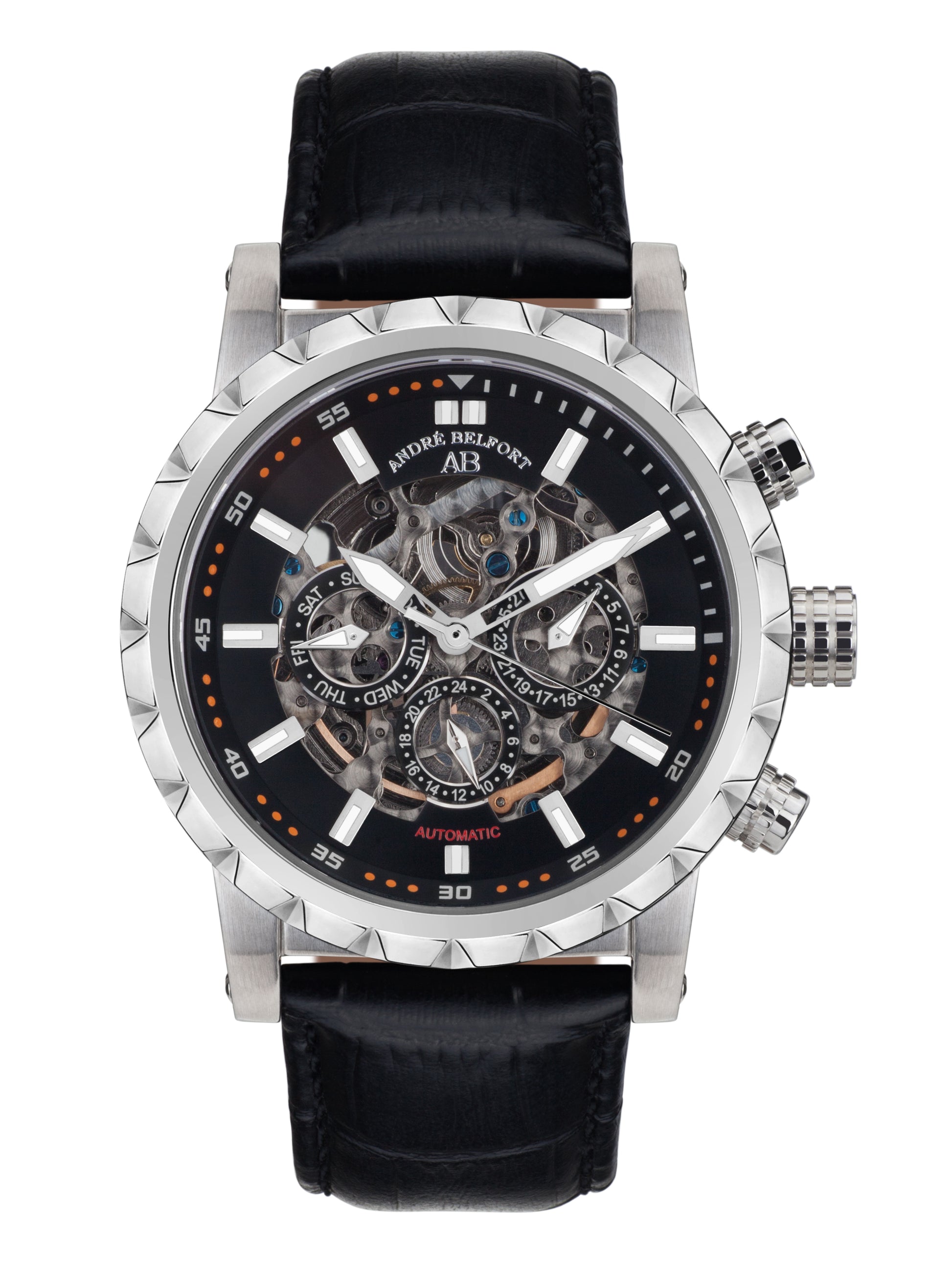 Automatic watches — Conquête — André Belfort — steel black