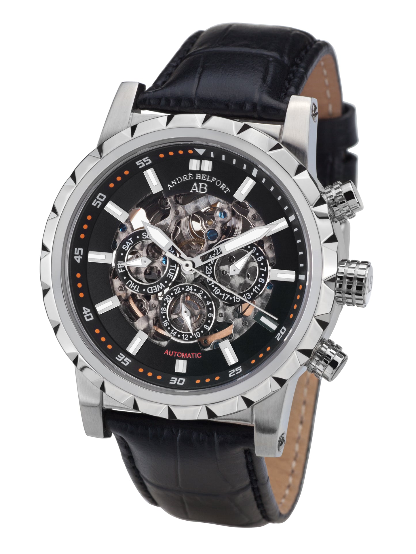 Automatic watches — Conquête — André Belfort — steel black