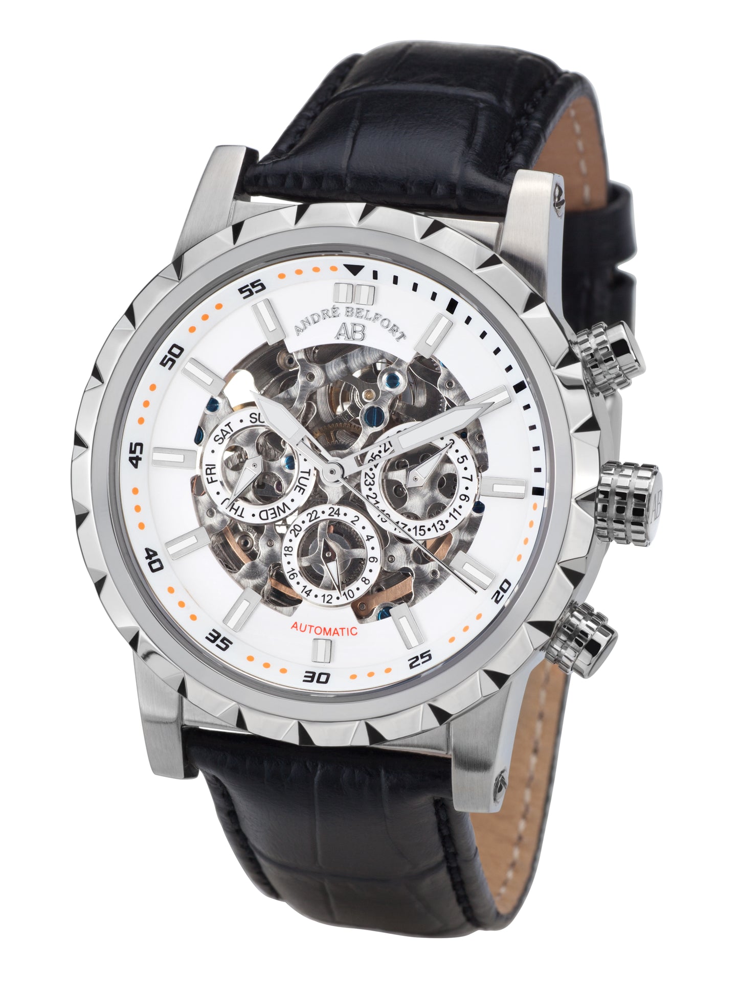Automatic watches — Conquête — André Belfort — steel silver