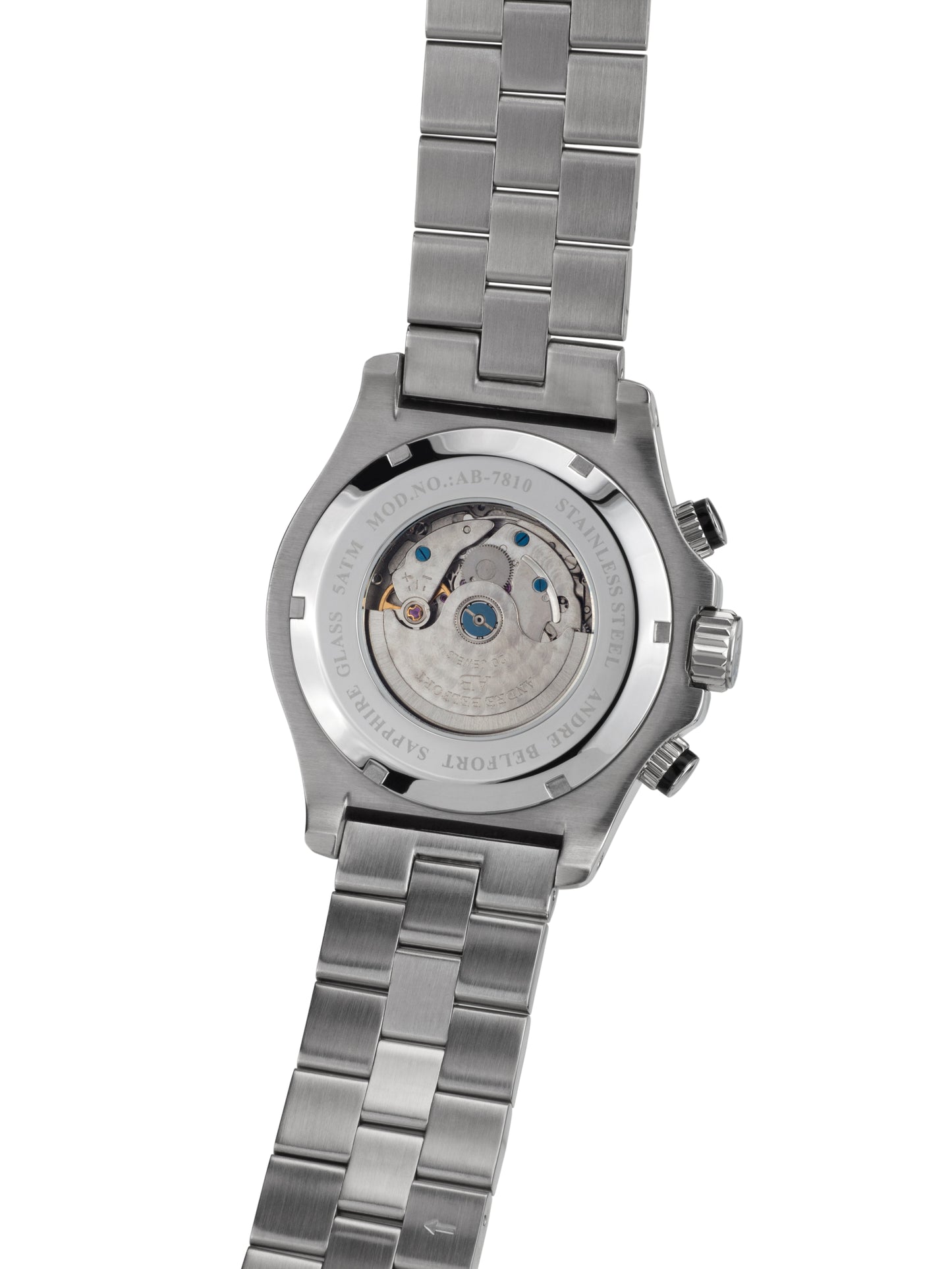 Automatic watches — Le Commandant — André Belfort — steel silver
