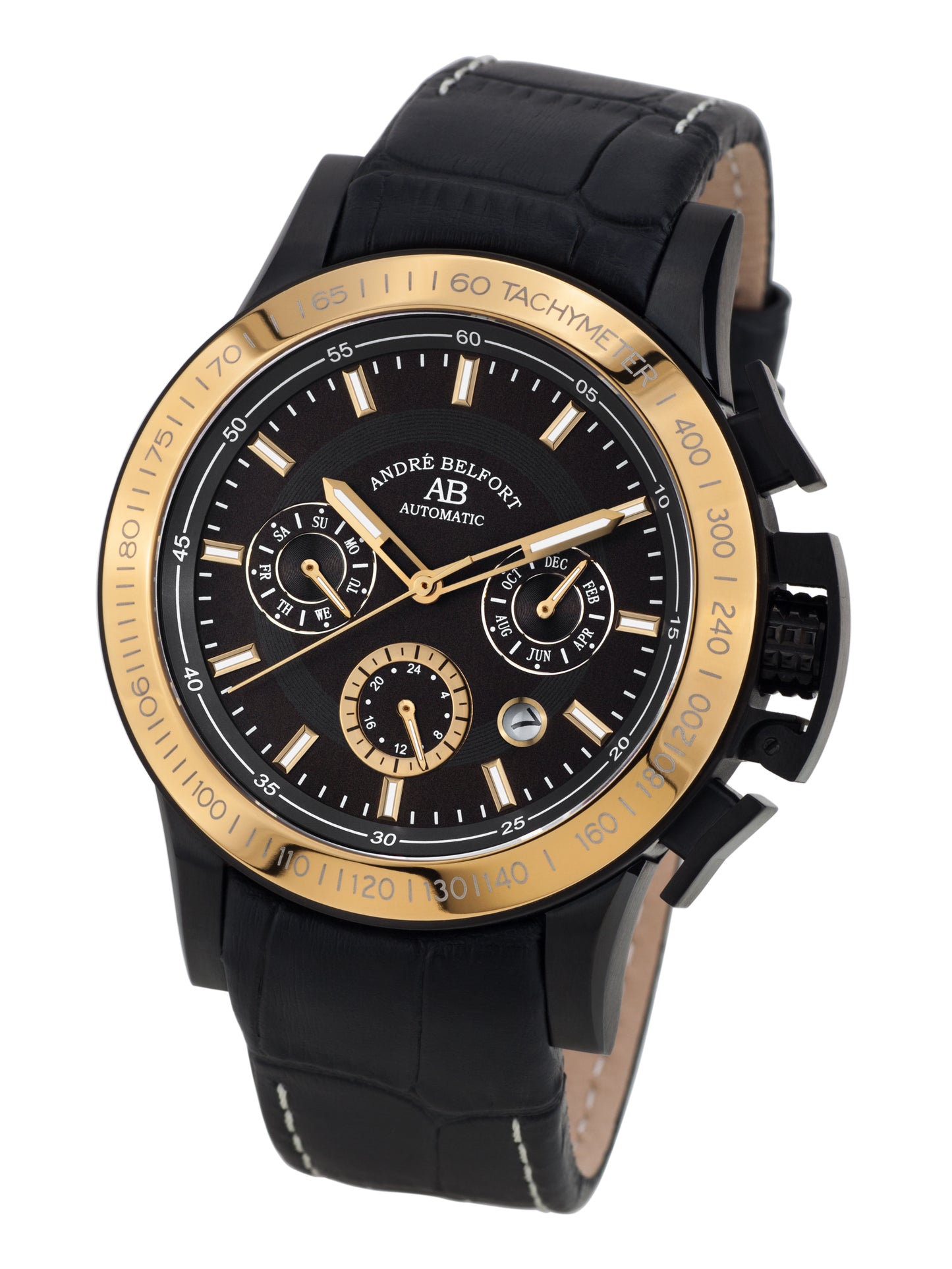 Automatic watches — Le Pilote — André Belfort — schwarz gold
