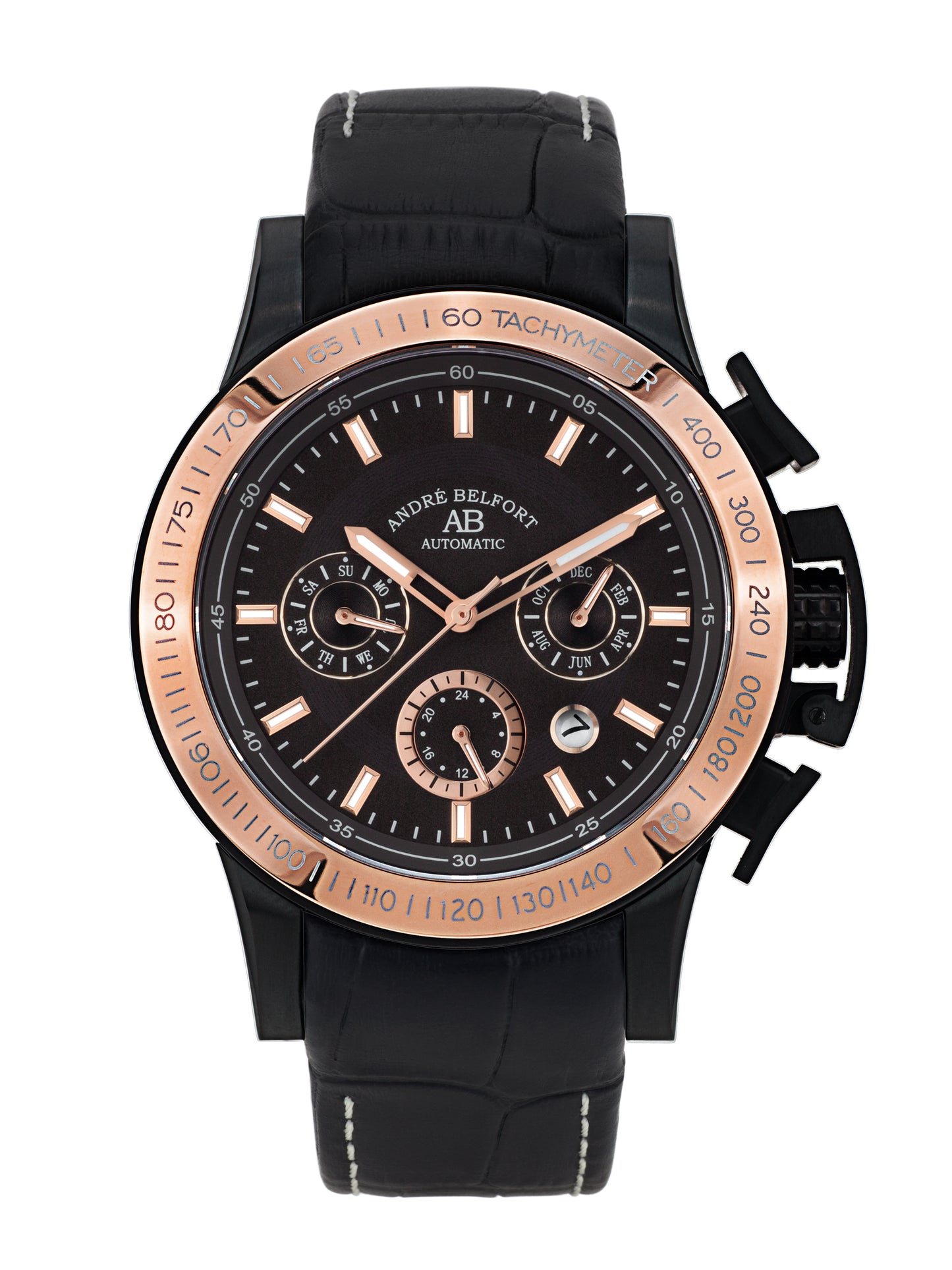 Automatic watches — Le Pilote — André Belfort — rosegold black