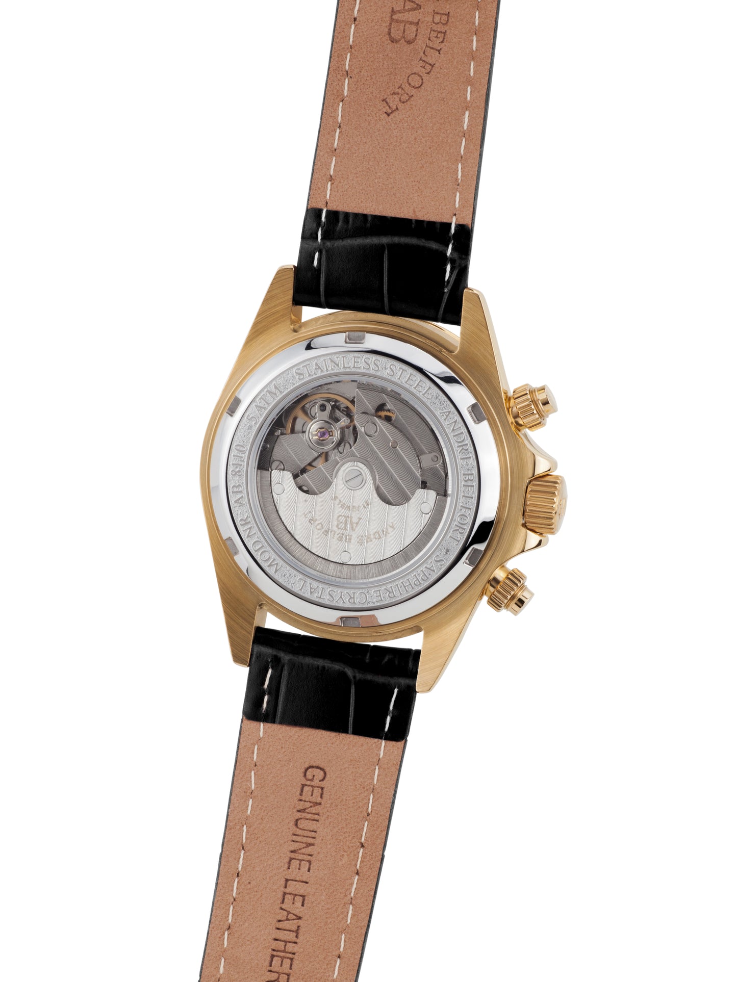 Automatic watches — Le Capitaine — André Belfort — gold silver leather II