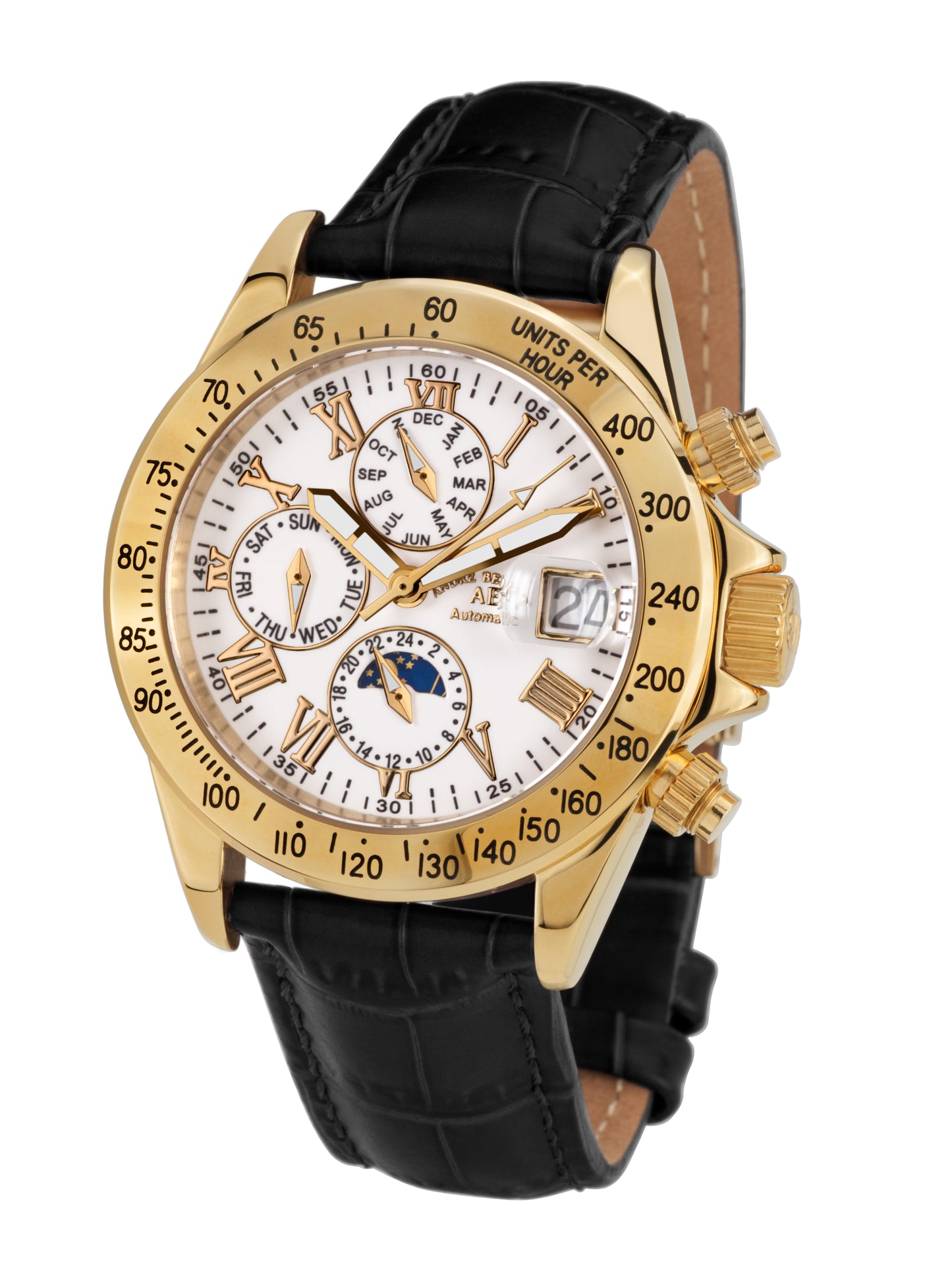 Automatic watches — Le Capitaine — André Belfort — gold silver leather II