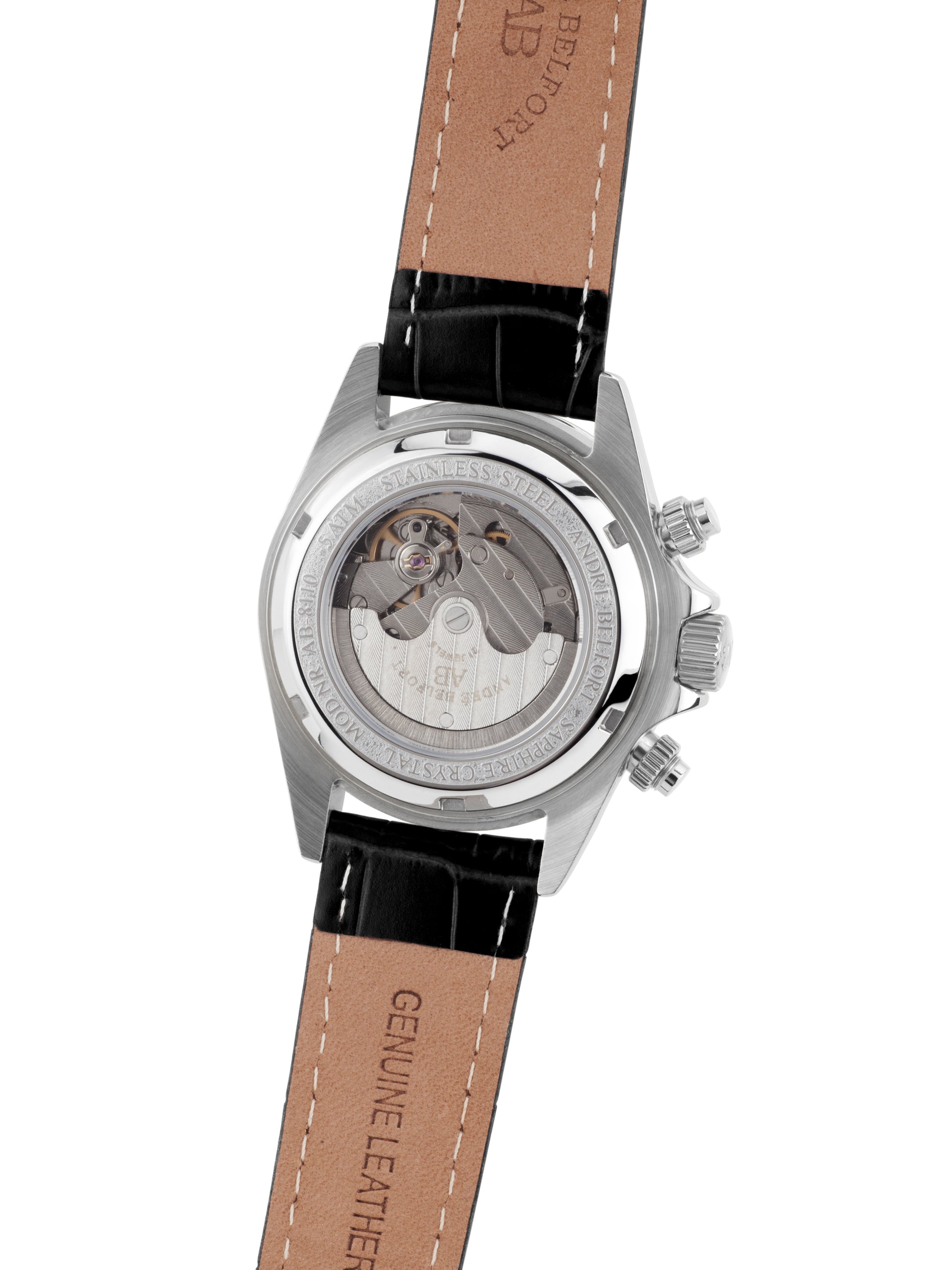 Automatic watches — Le Capitaine — André Belfort — silver leather II