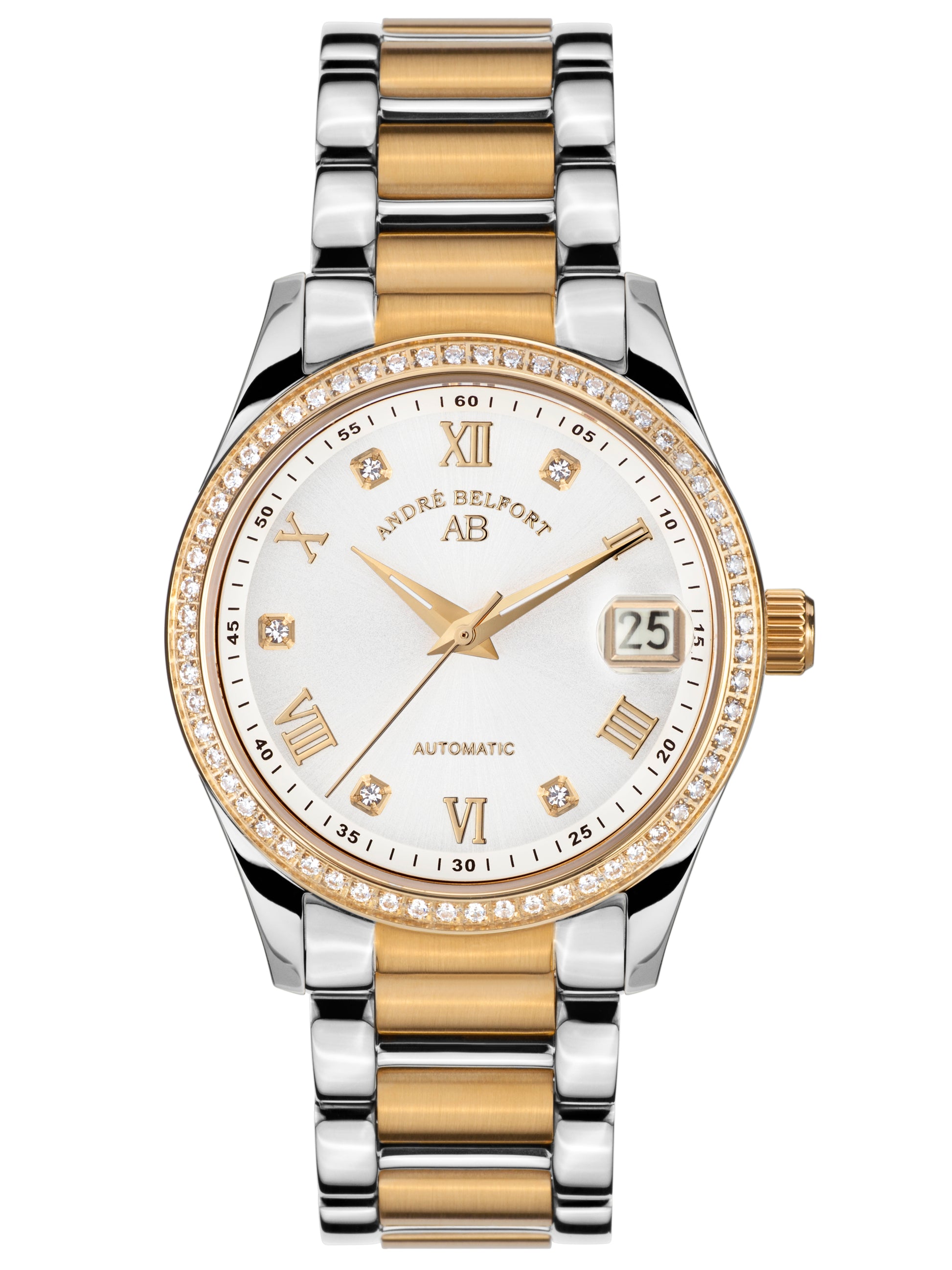 Automatic watches — Déméter — André Belfort — bicolor silver steel