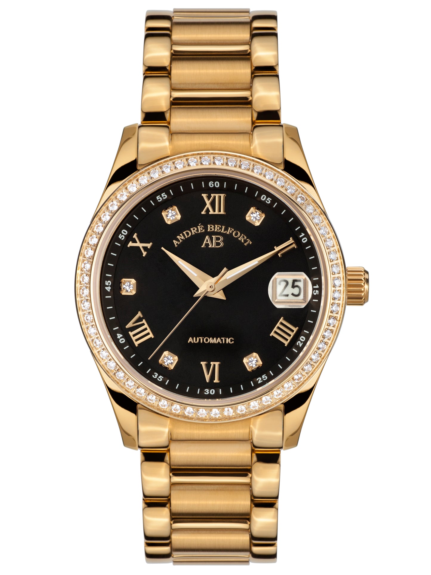 Automatic watches — Déméter — André Belfort — gold black steel