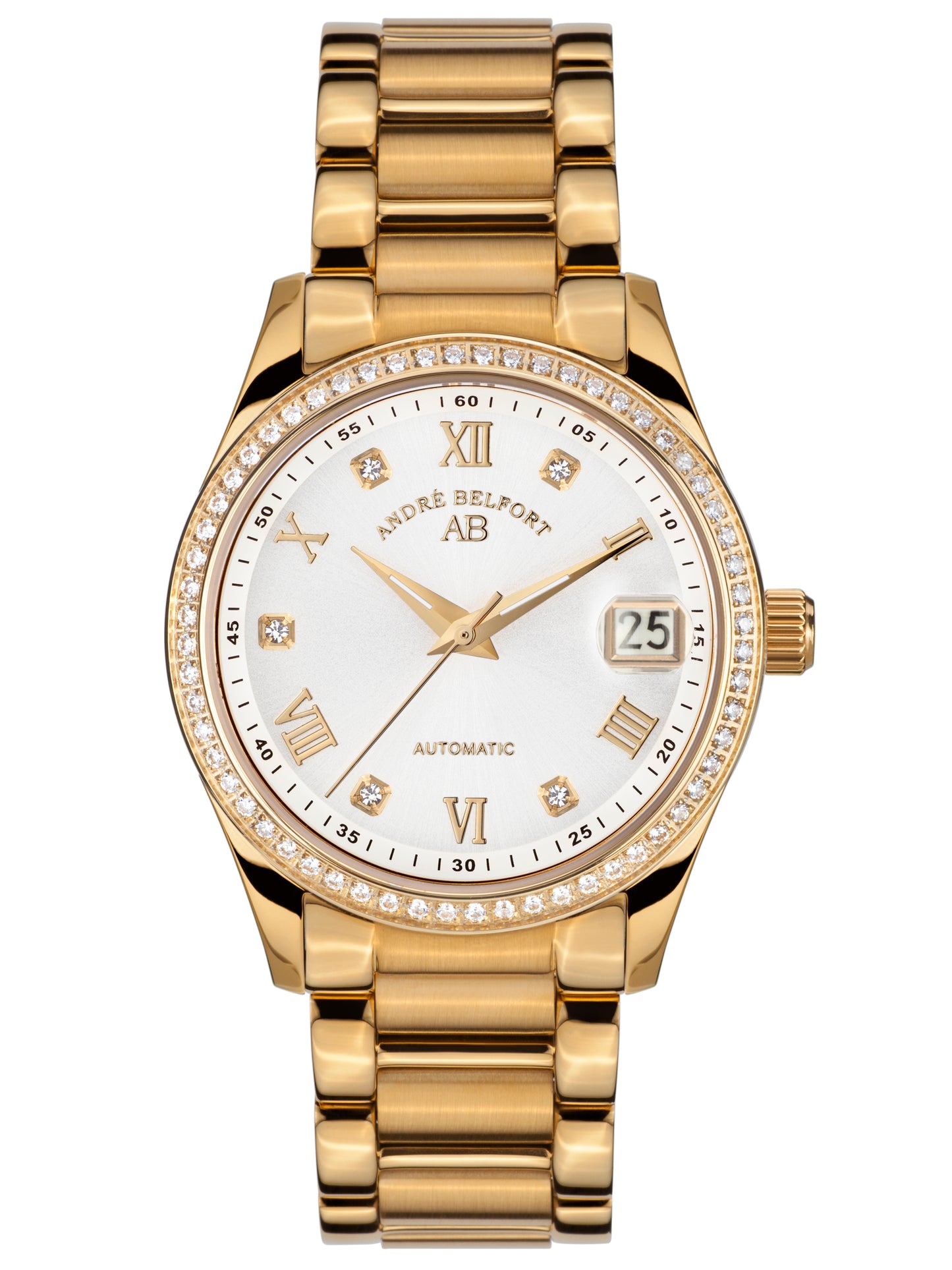 Automatic watches — Déméter — André Belfort — gold silver steel