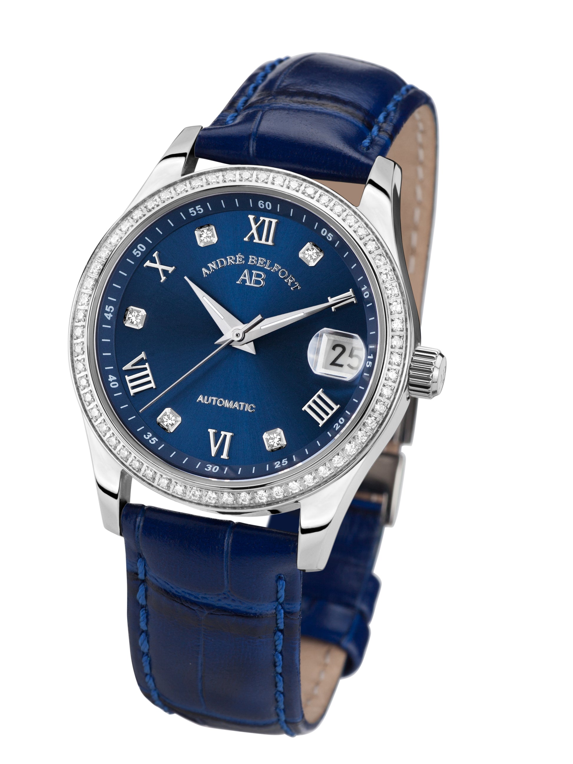 Automatic watches — Déméter — André Belfort — leather blue