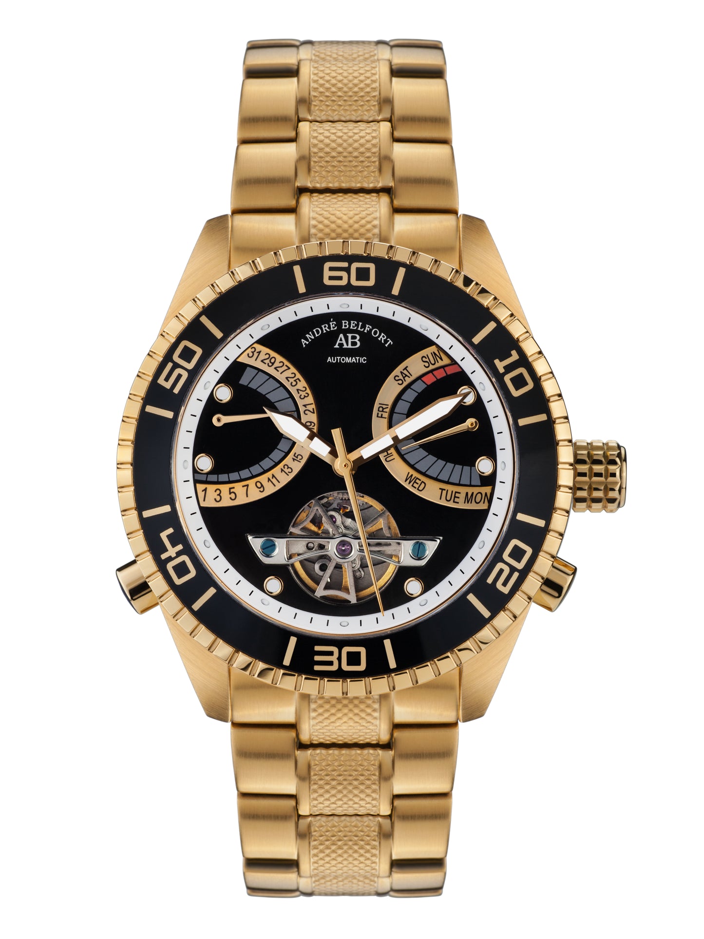 Automatic watches — Voilier — André Belfort — gold black