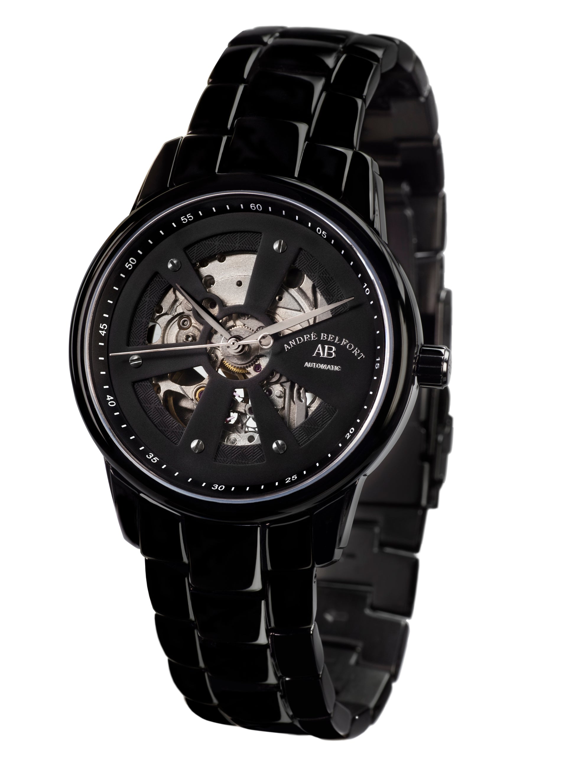 Automatic watches — Roue du temps — André Belfort — IP black