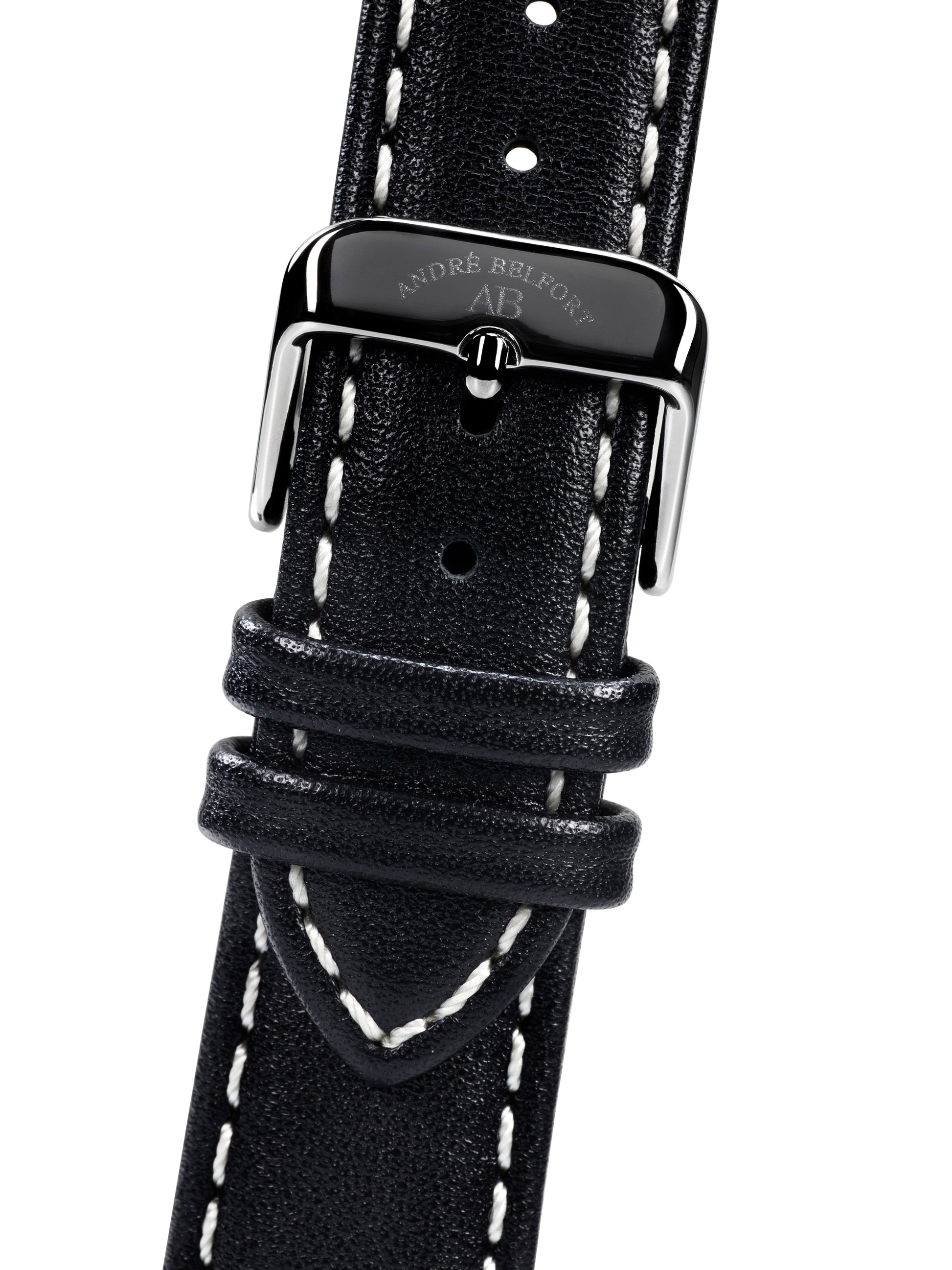 Automatic watches — Roue du temps — André Belfort — leather black