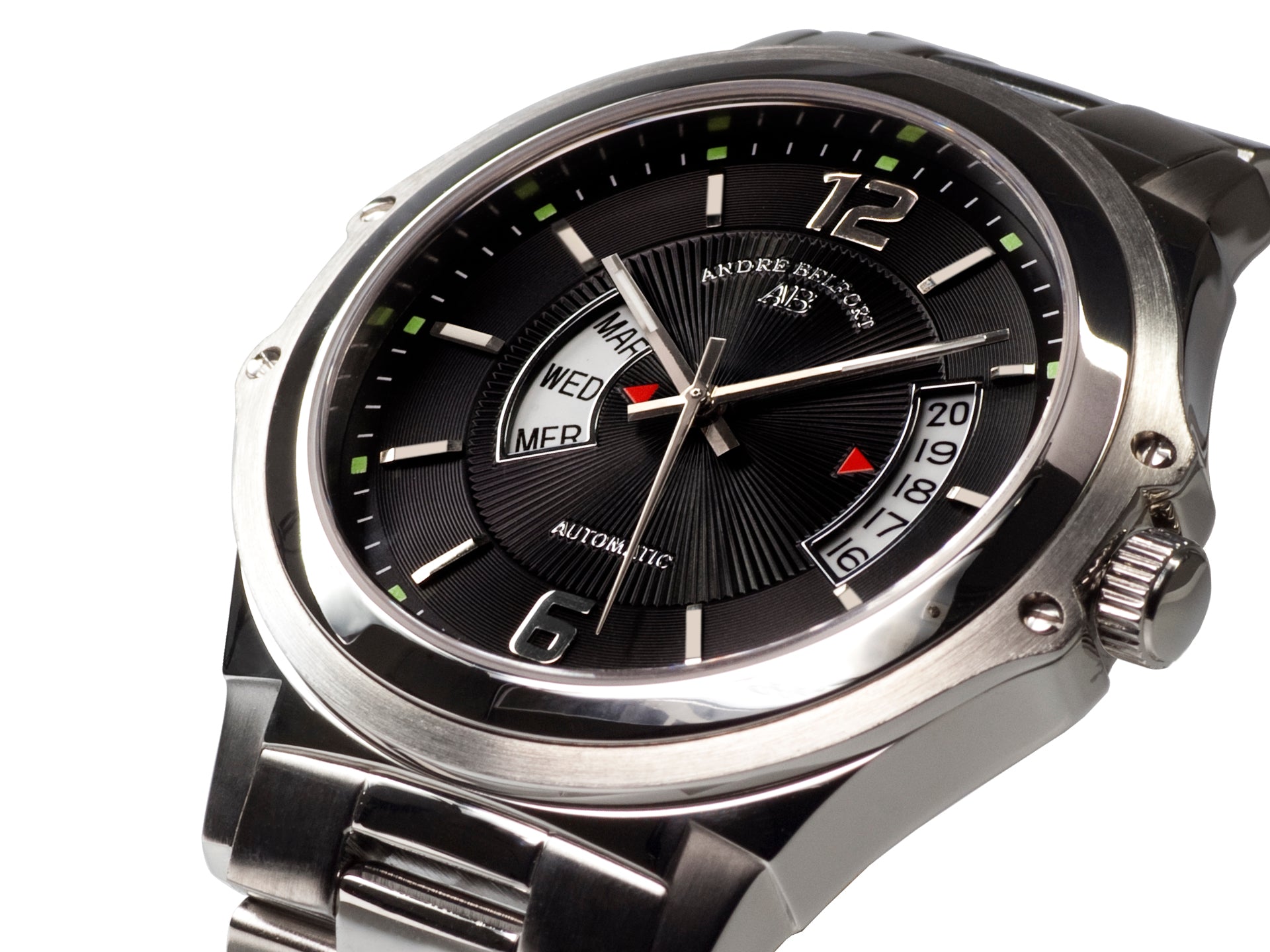 Automatic watches — Grande Classe — André Belfort — Stahl schwarz