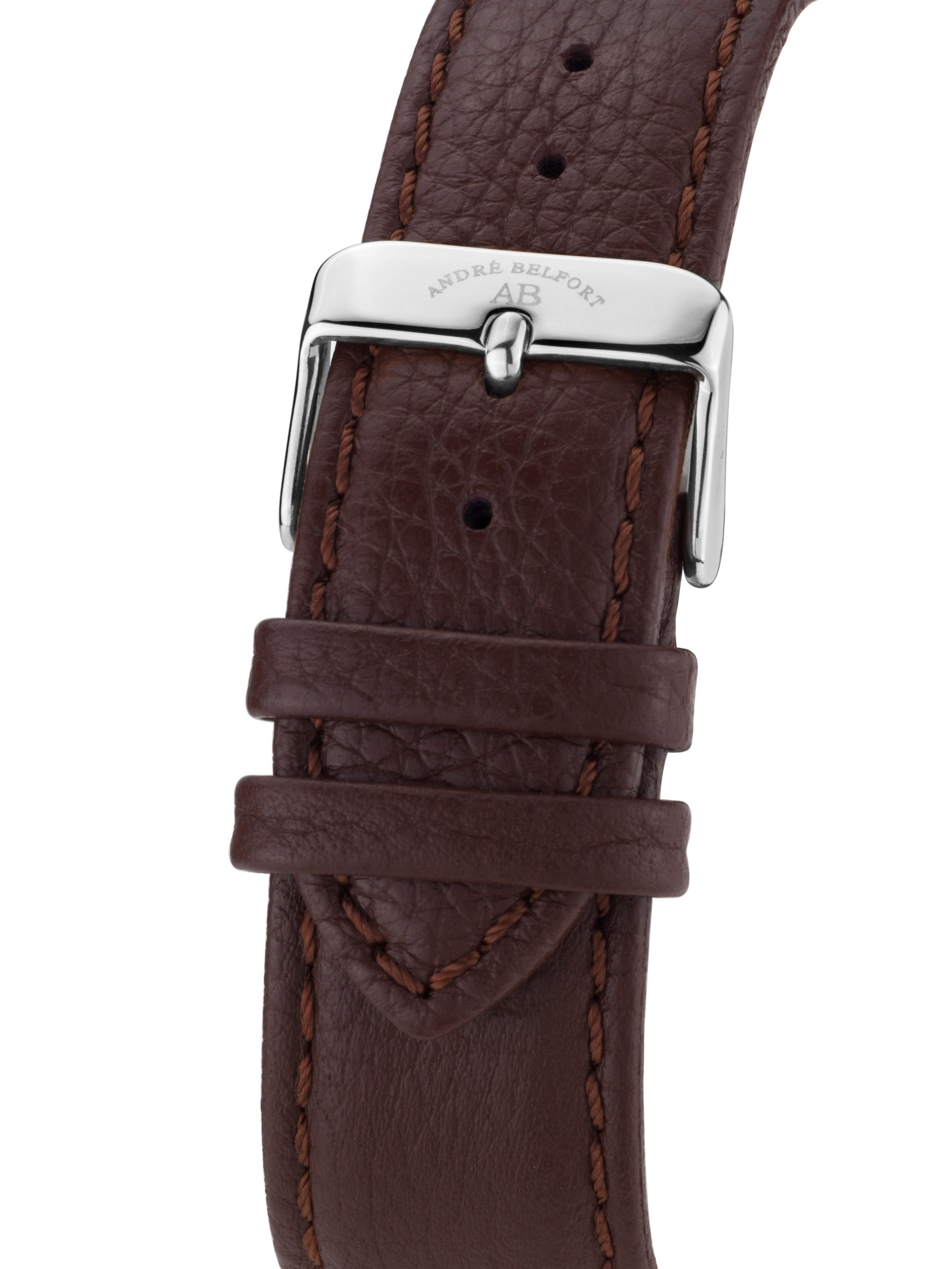 bracelet watches — leather band Empereur — Band — brown steel