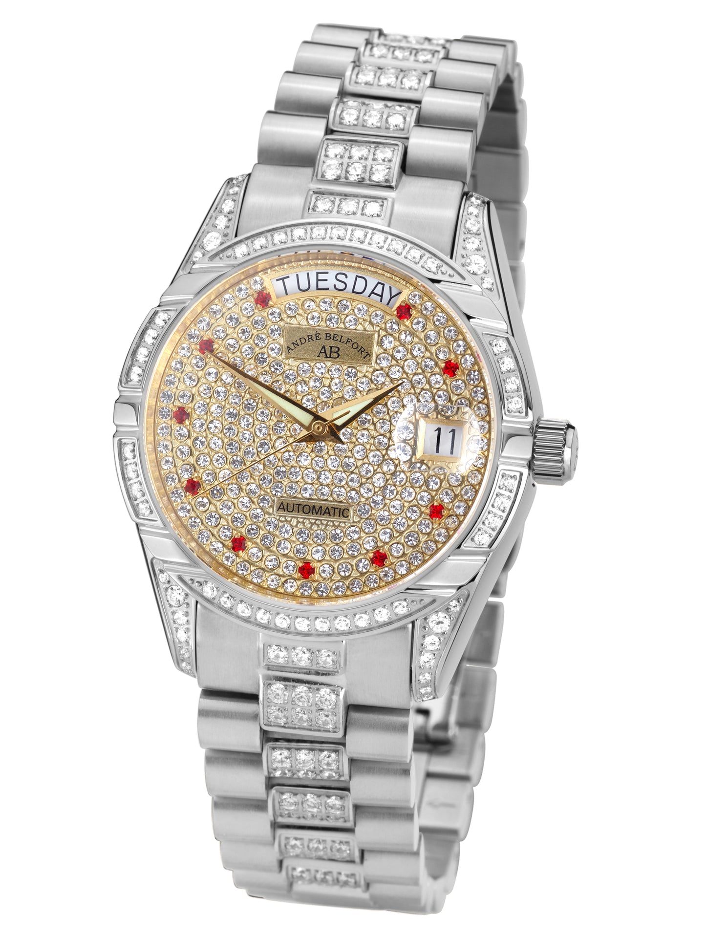 Automatic watches — Comète III — André Belfort — steel gold