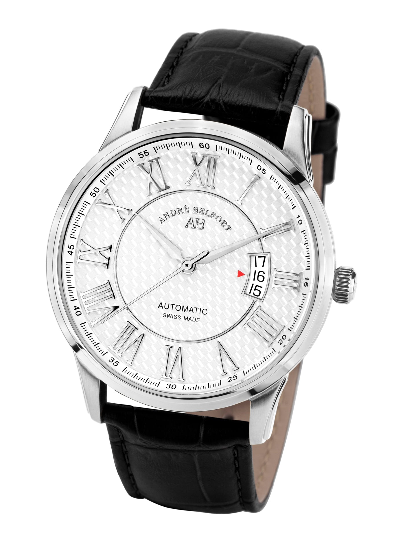 Automatic watches — Le Maître — André Belfort — steel silver leather