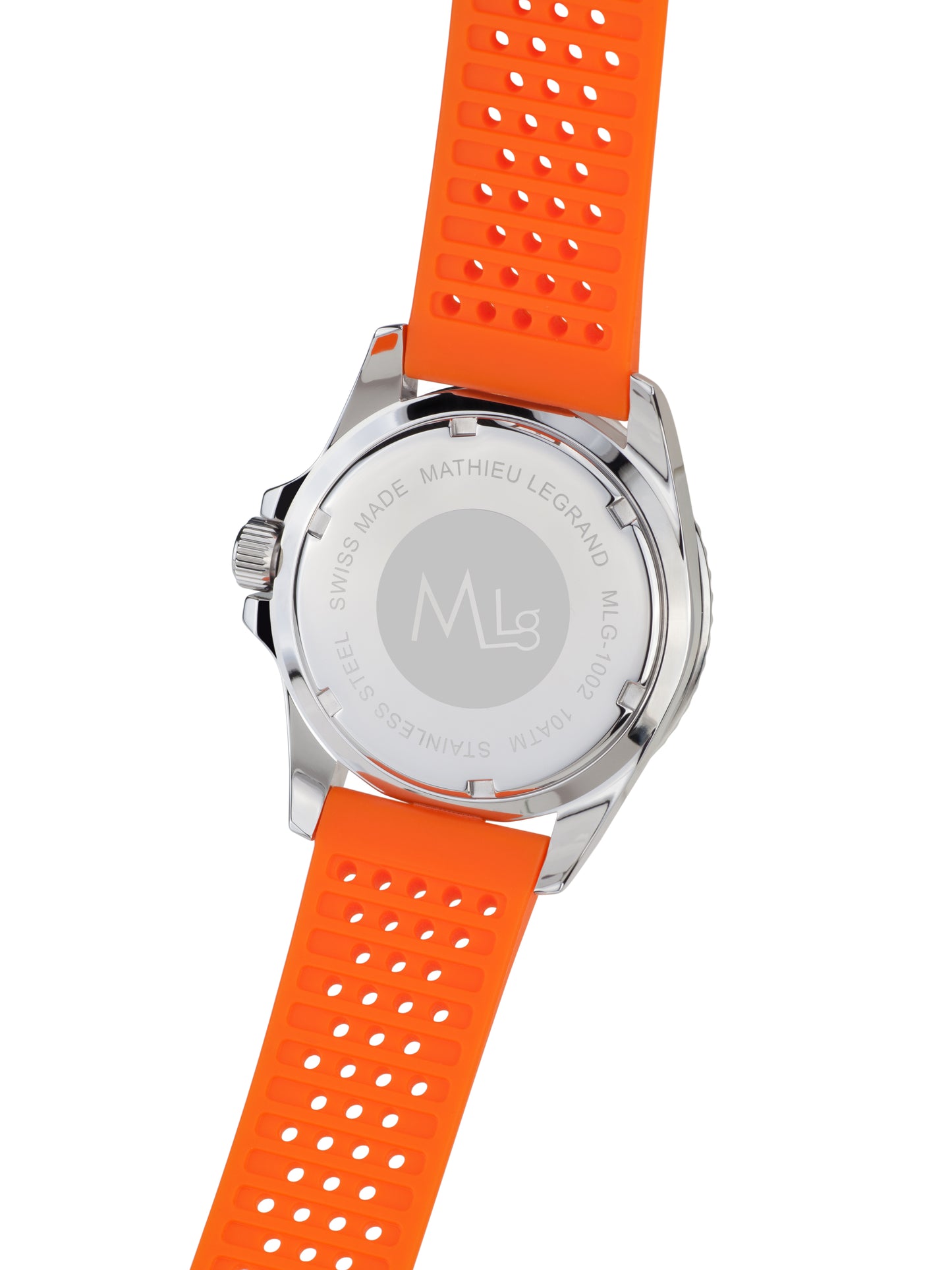 Automatic watches — Marin — Mathieu Legrand — steel orange silicone
