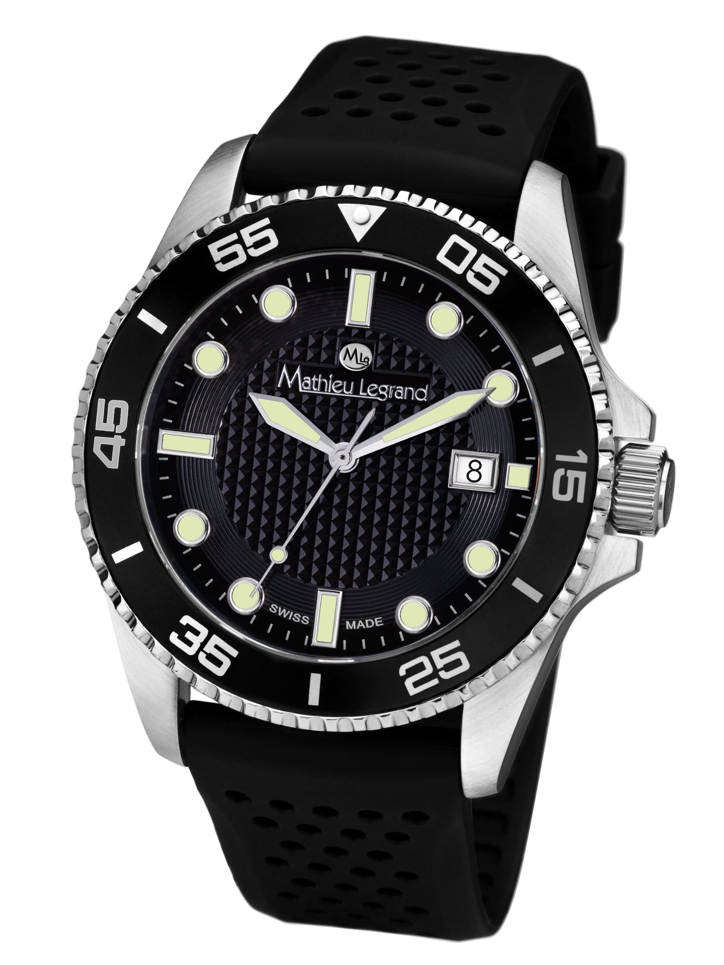 Automatic watches — Marin — Mathieu Legrand — steel black