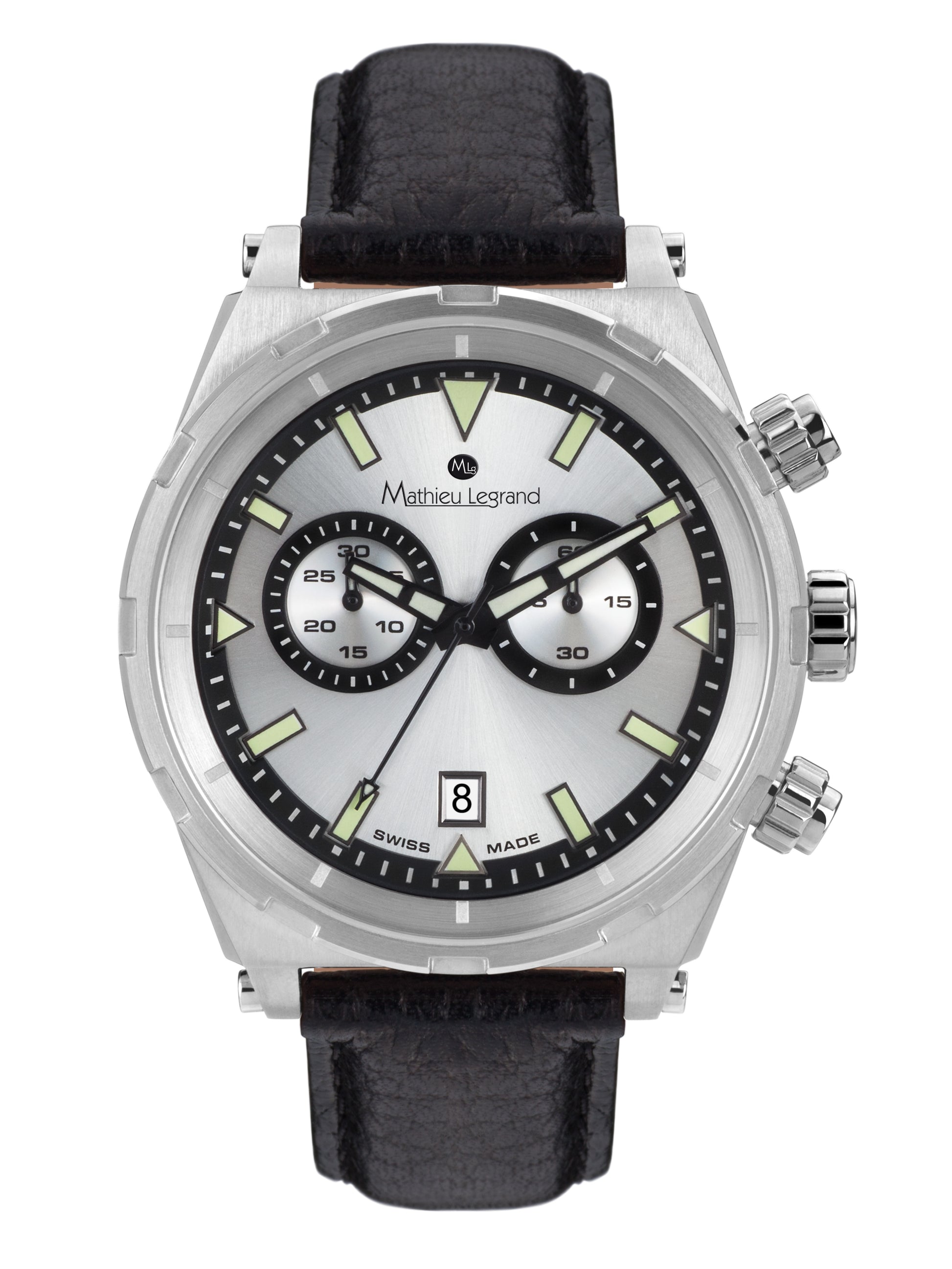 Automatic watches — Master — Mathieu Legrand — steel silver leather
