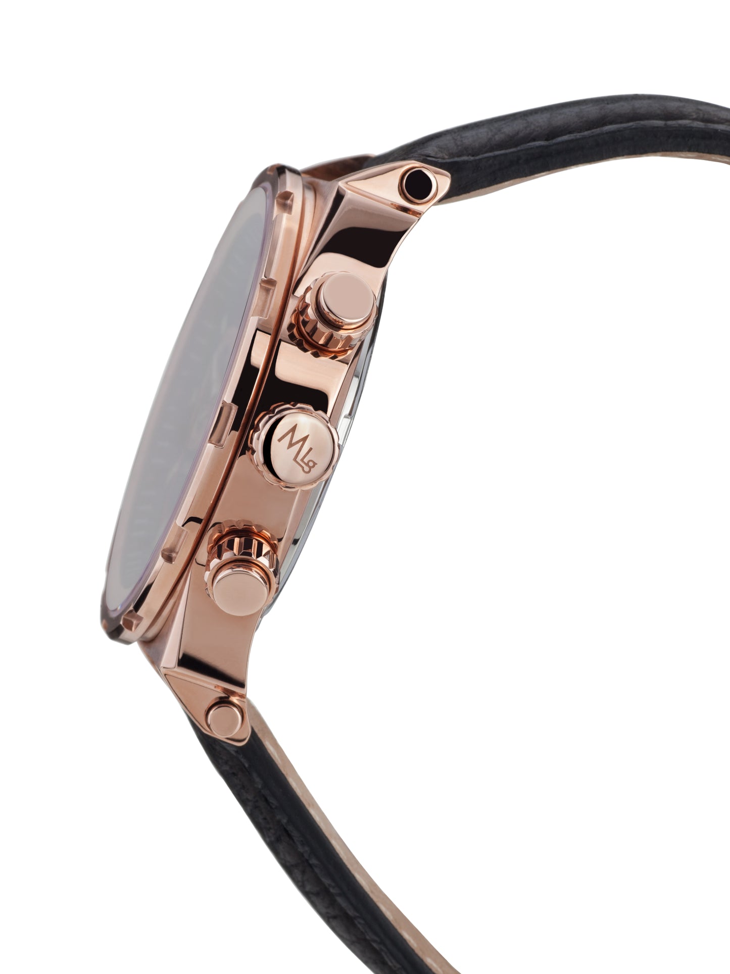 Automatic watches — Master — Mathieu Legrand — rosegold IP black leather