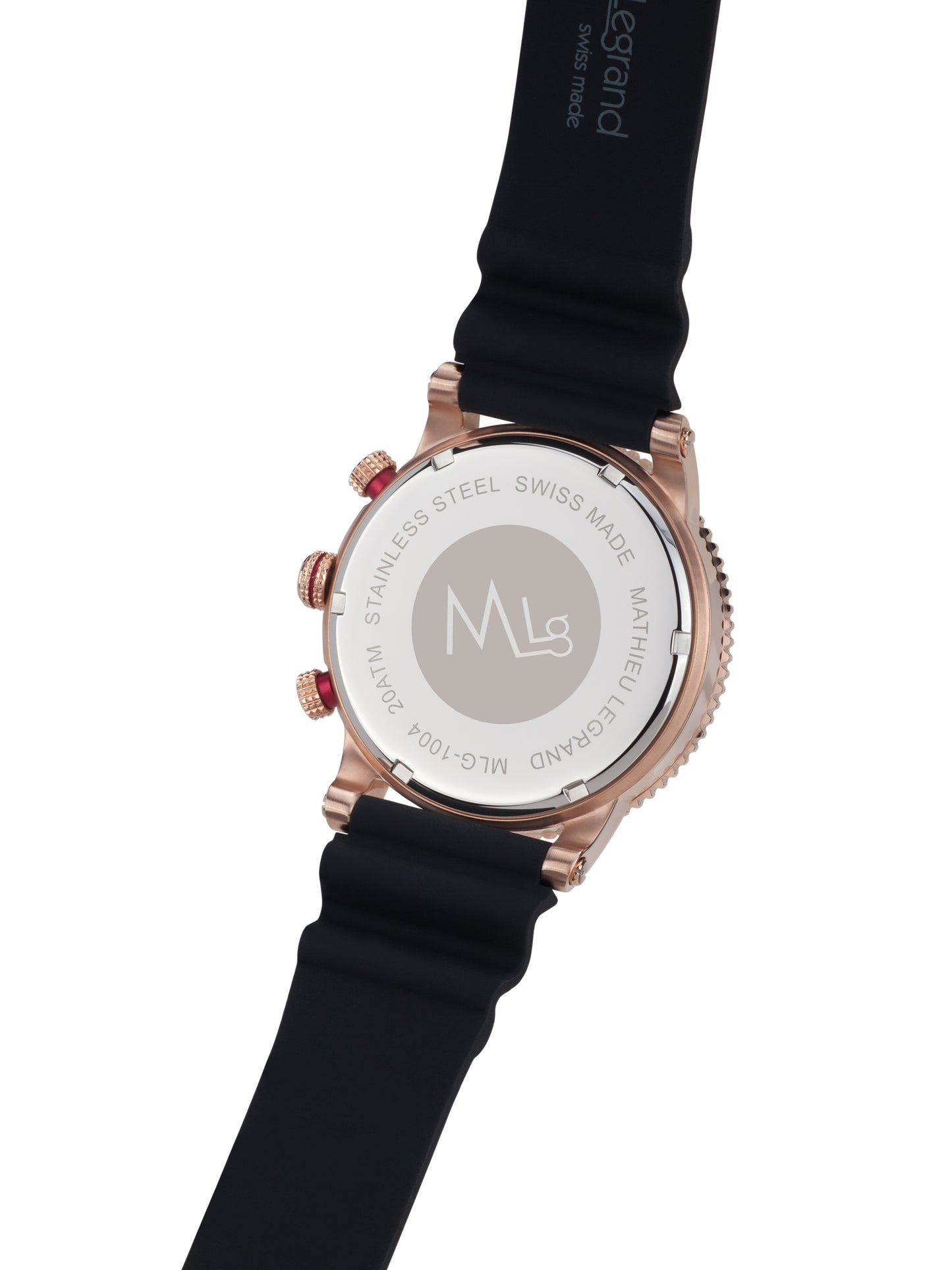Automatic watches — Immergée — Mathieu Legrand — rosegold IP black silicone