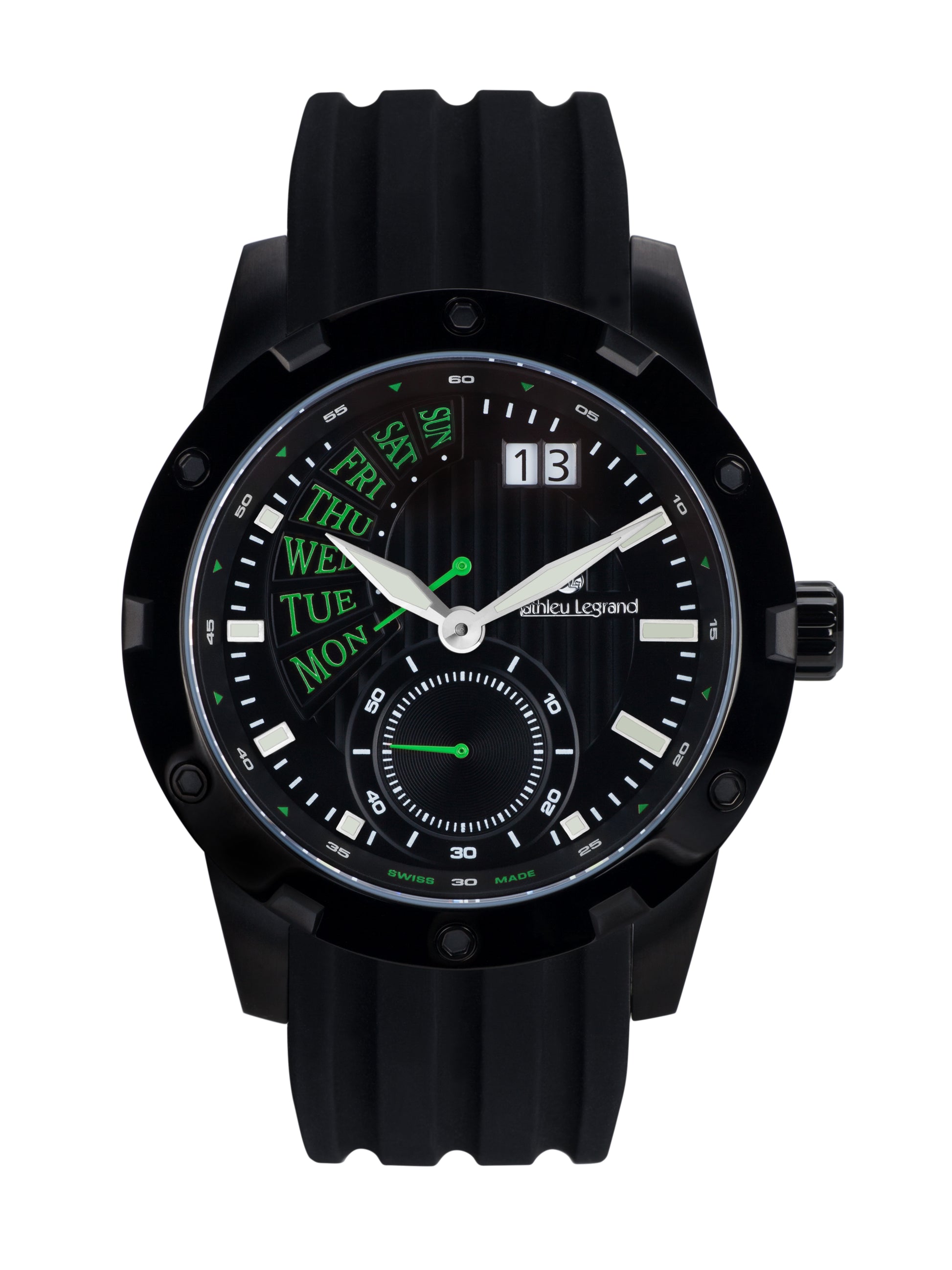 Automatic watches — Survolteur — Mathieu Legrand — black IP black silicone