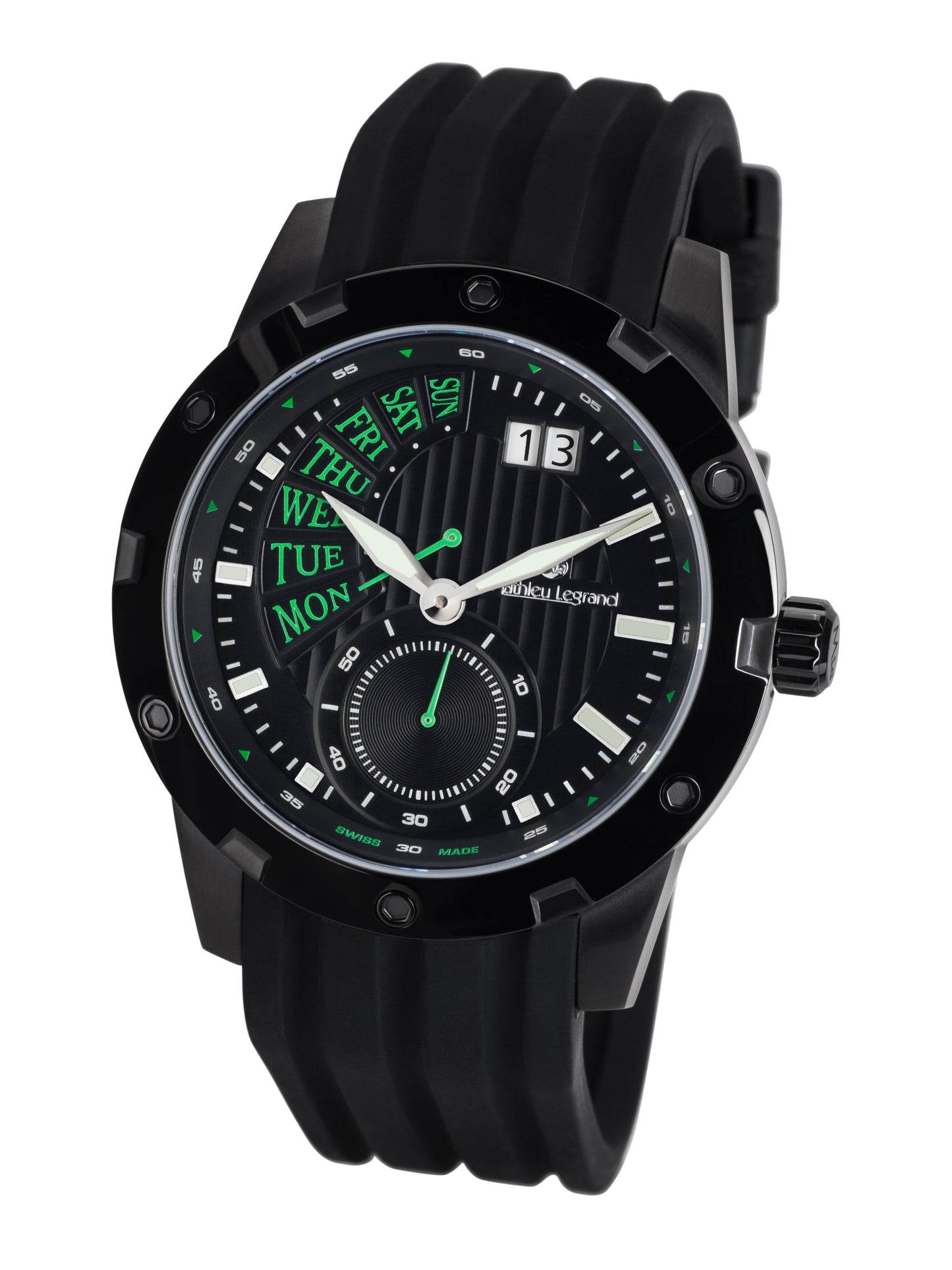 Automatic watches — Survolteur — Mathieu Legrand — black IP black silicone