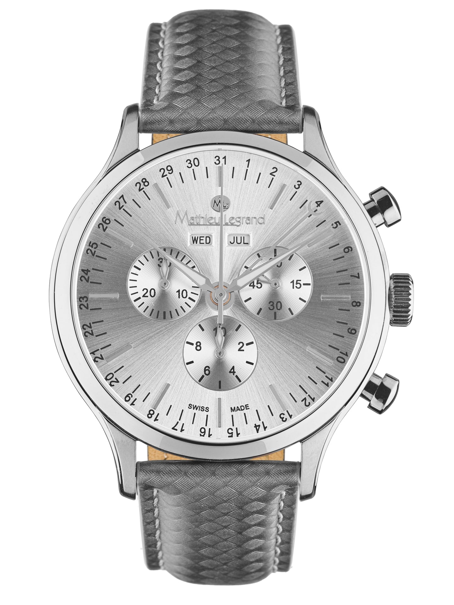 Automatic watches — Tournante — Mathieu Legrand — steel silver