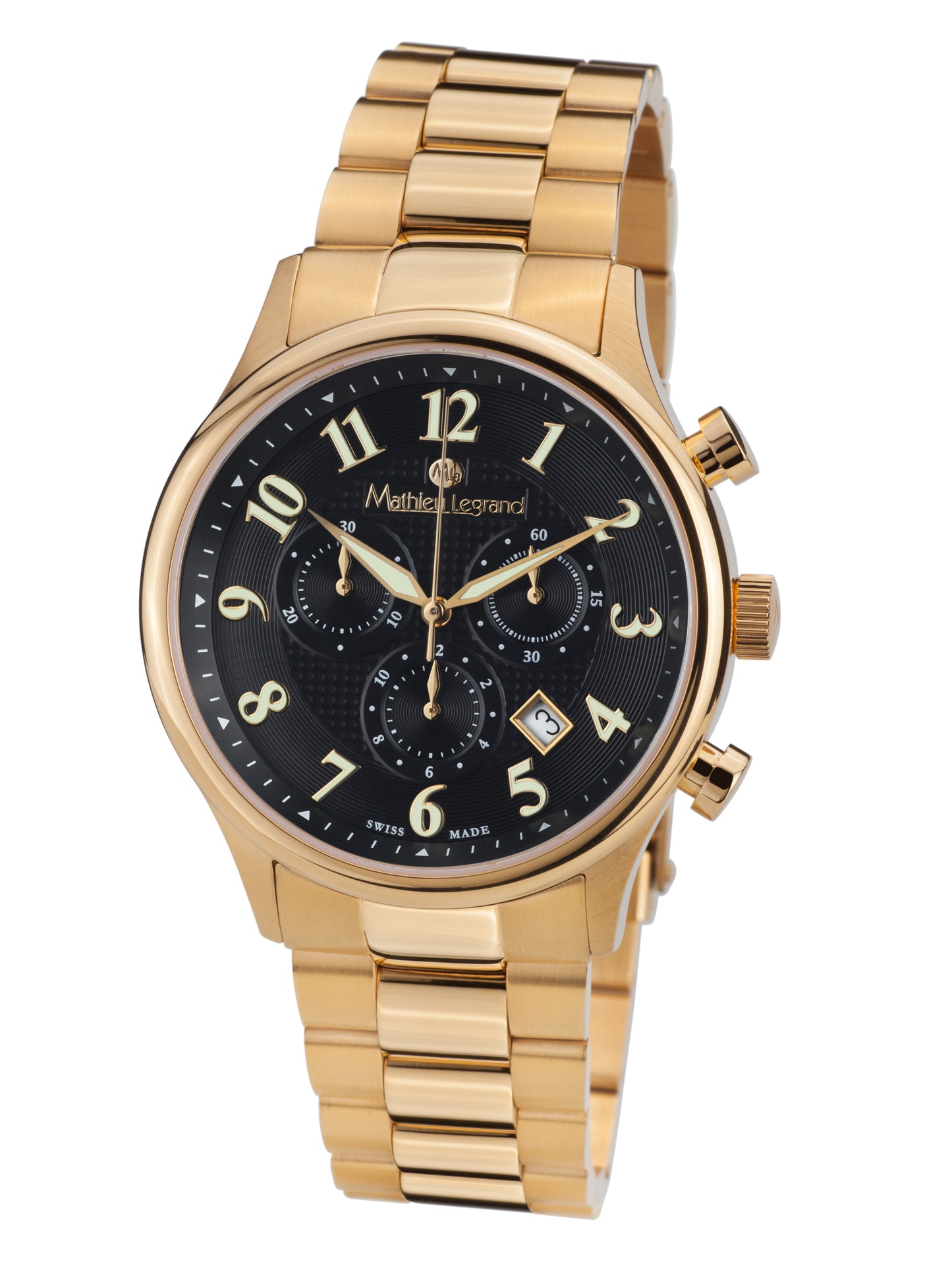 Automatic watches — Métropolitain — Mathieu Legrand — gold IP black