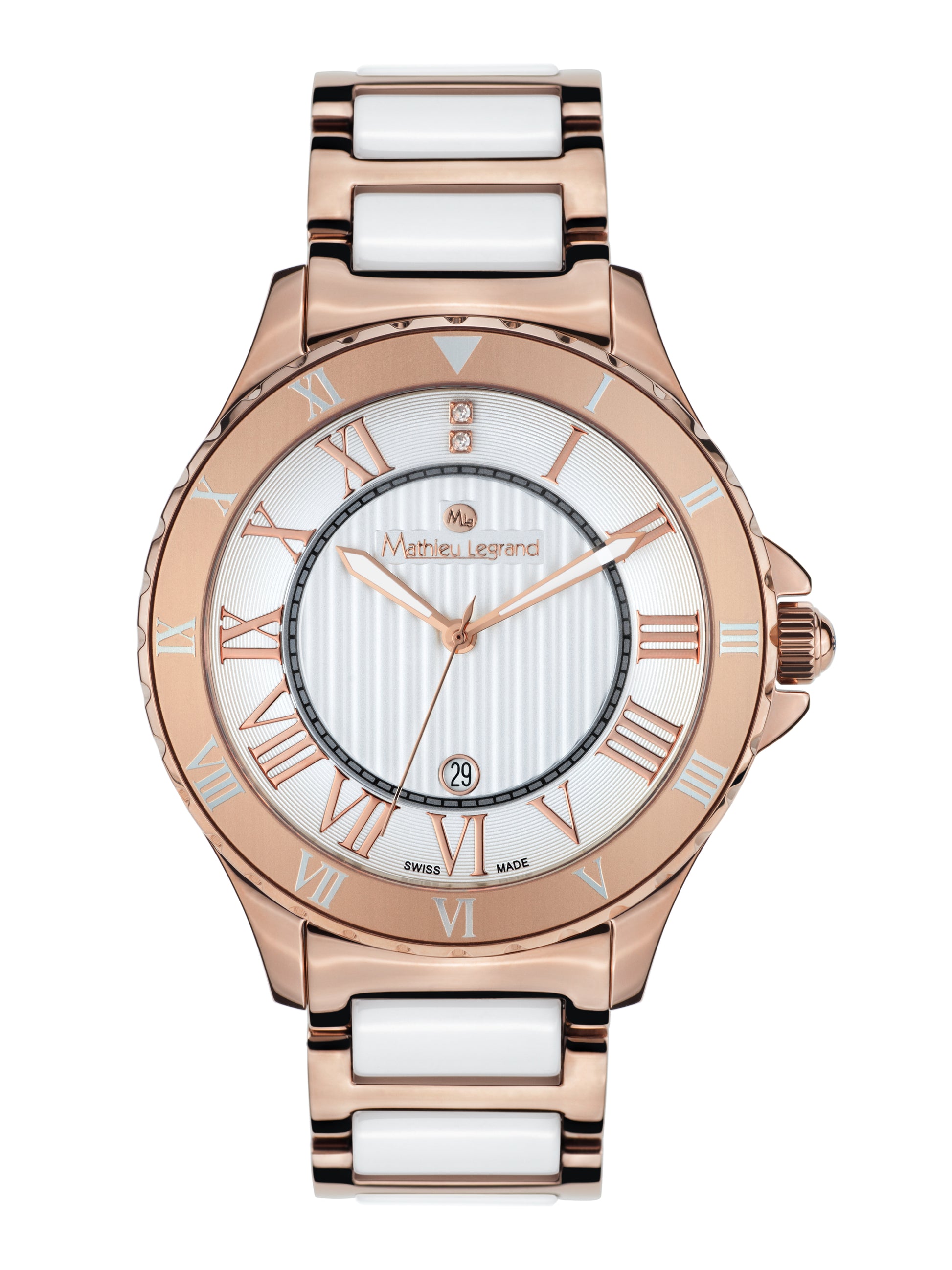 Automatic watches — Tapisserie — Mathieu Legrand — rosegold IP ceramic white