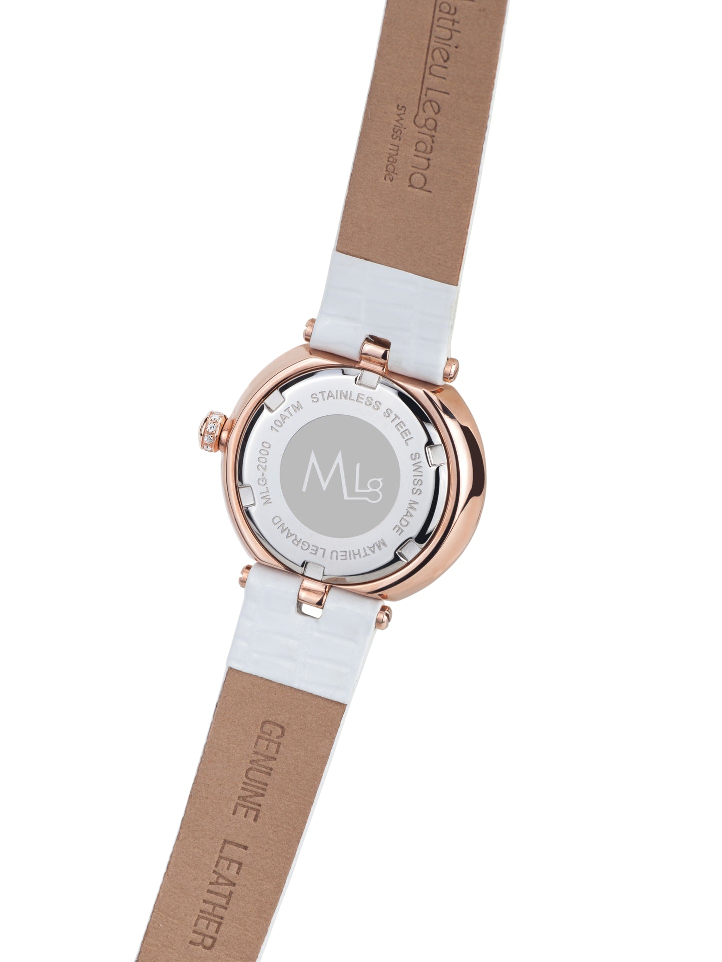Automatic watches — Mille Cailloux — Mathieu Legrand — rosegold IP silver leather